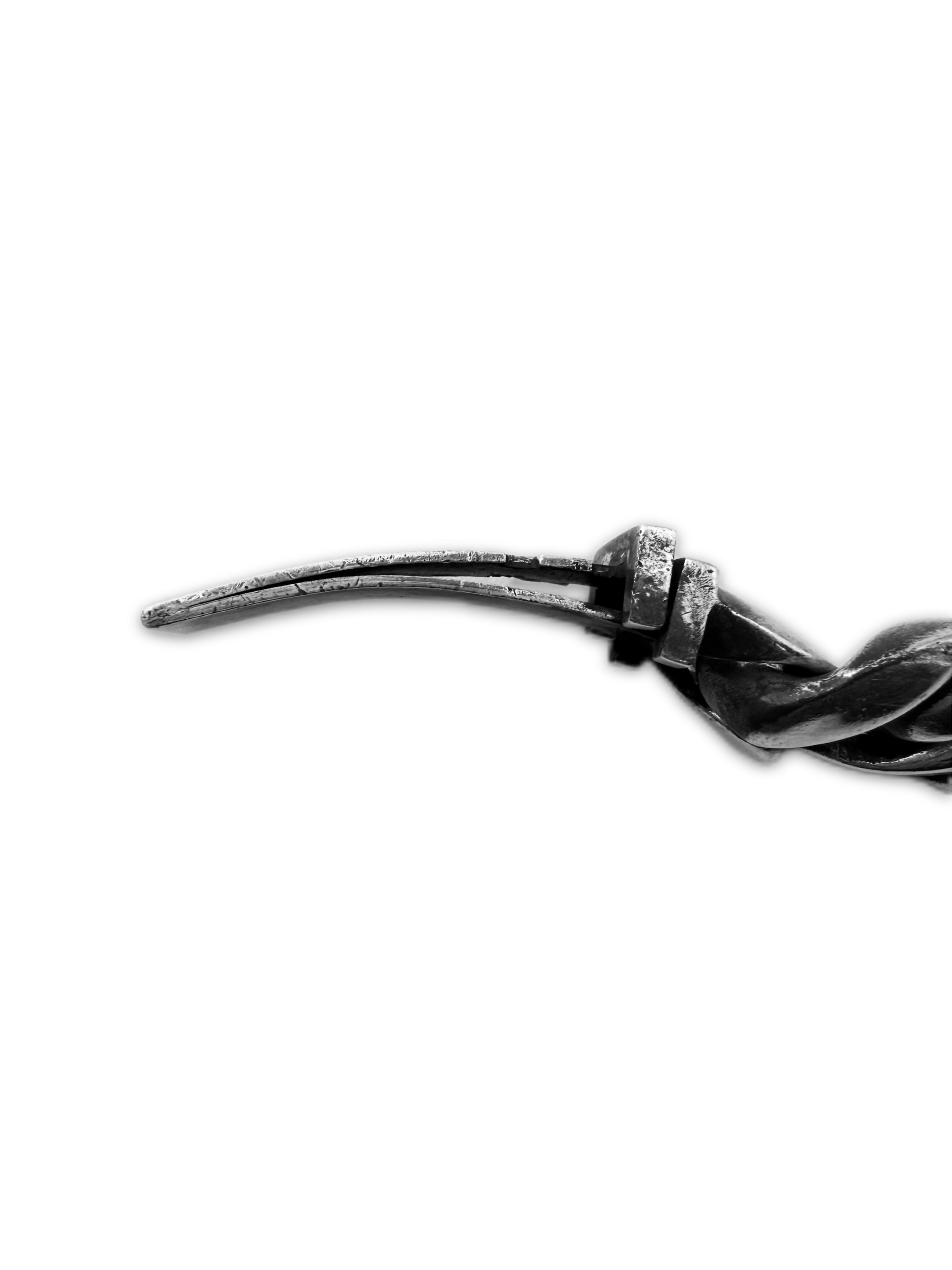 Chrome Hearts ‘Fuck You’ .925 Silver Cuban Link ID Bracelet
