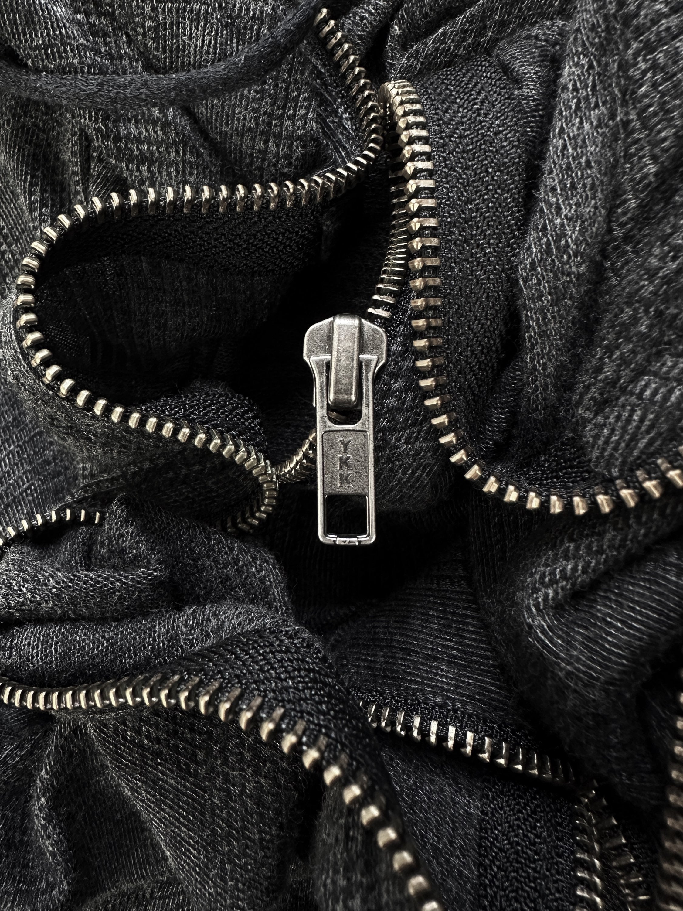 00s Ifsixwasnine Zip-up ‘Crocodile Leather’ Grey Hoodie