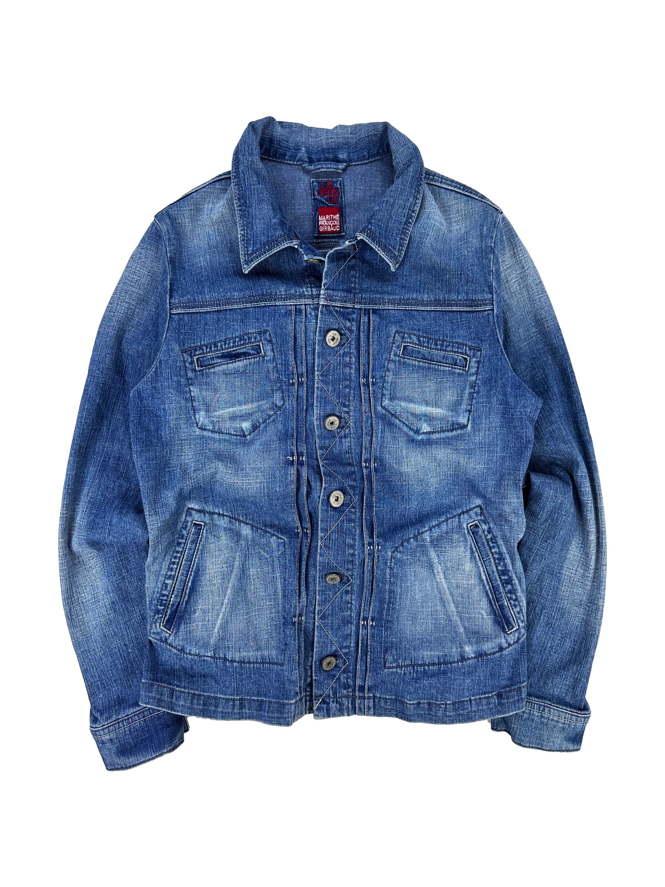 00s Marithe Francois Girbaud Blue Wash Denim Jacket