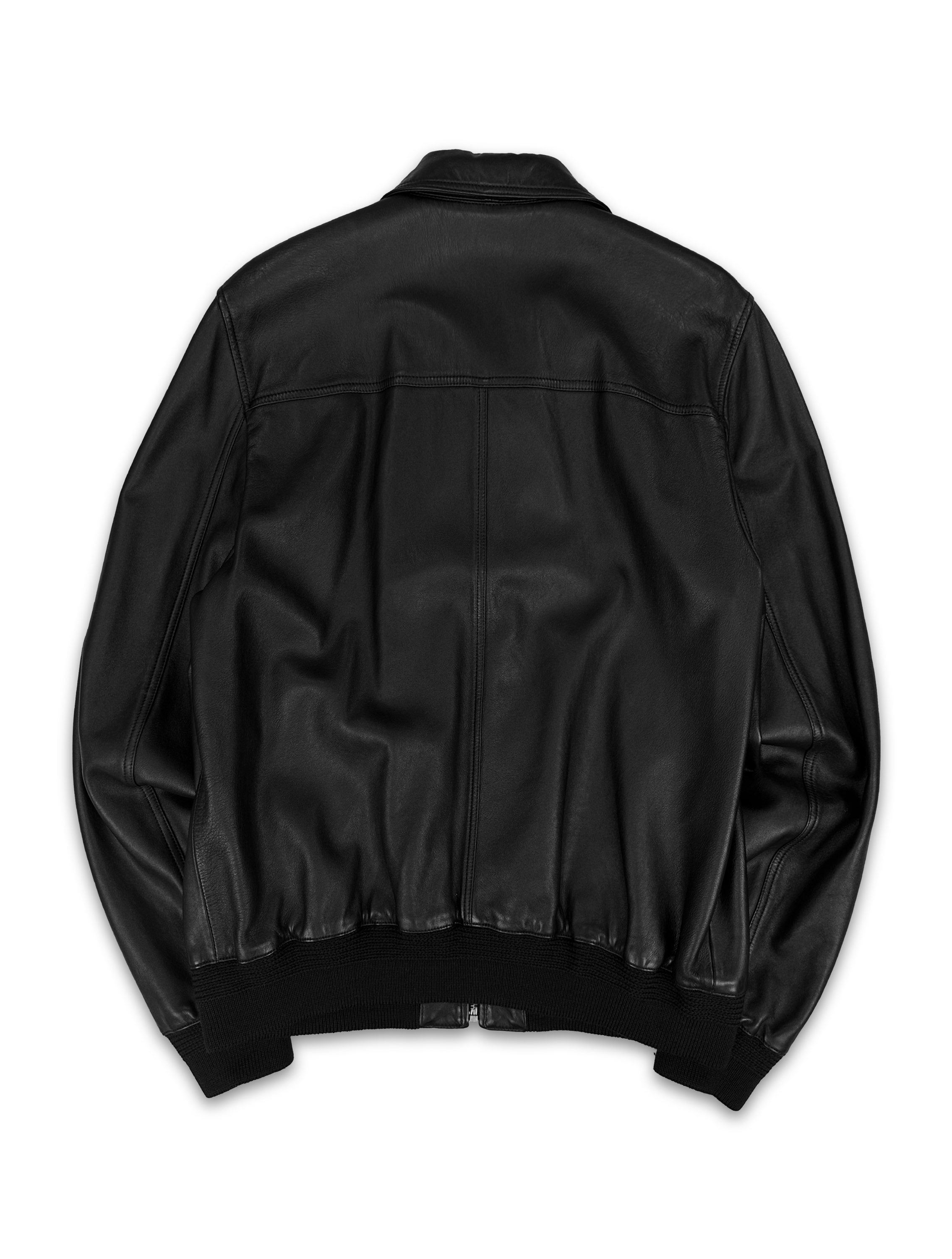 AW20 Saint Laurent Paris ‘Blouson’ Black Leather Jacket