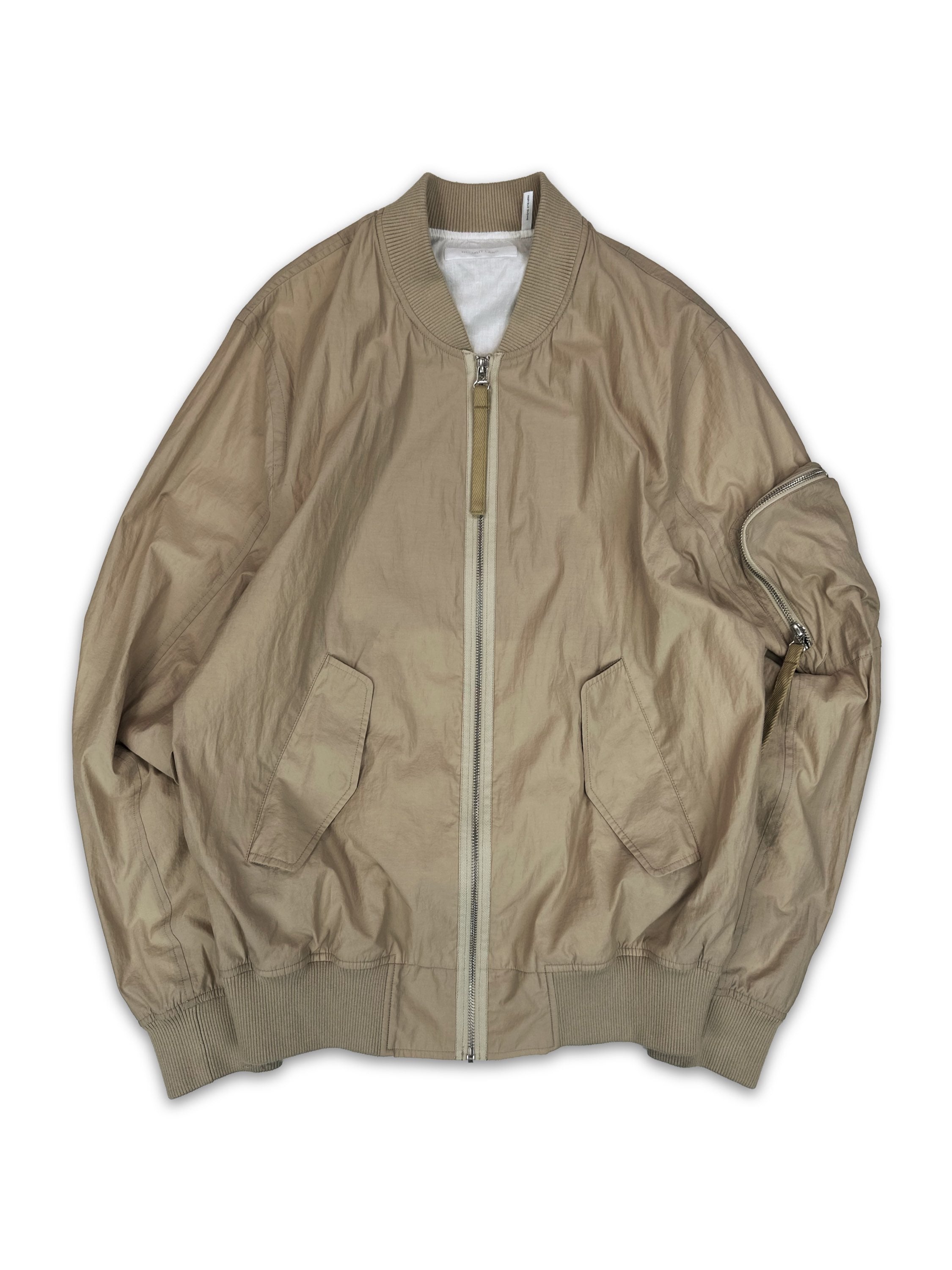 Helmut Lang ‘Translucent’ Back Logo MA-1 Parachute Bomber Jacket