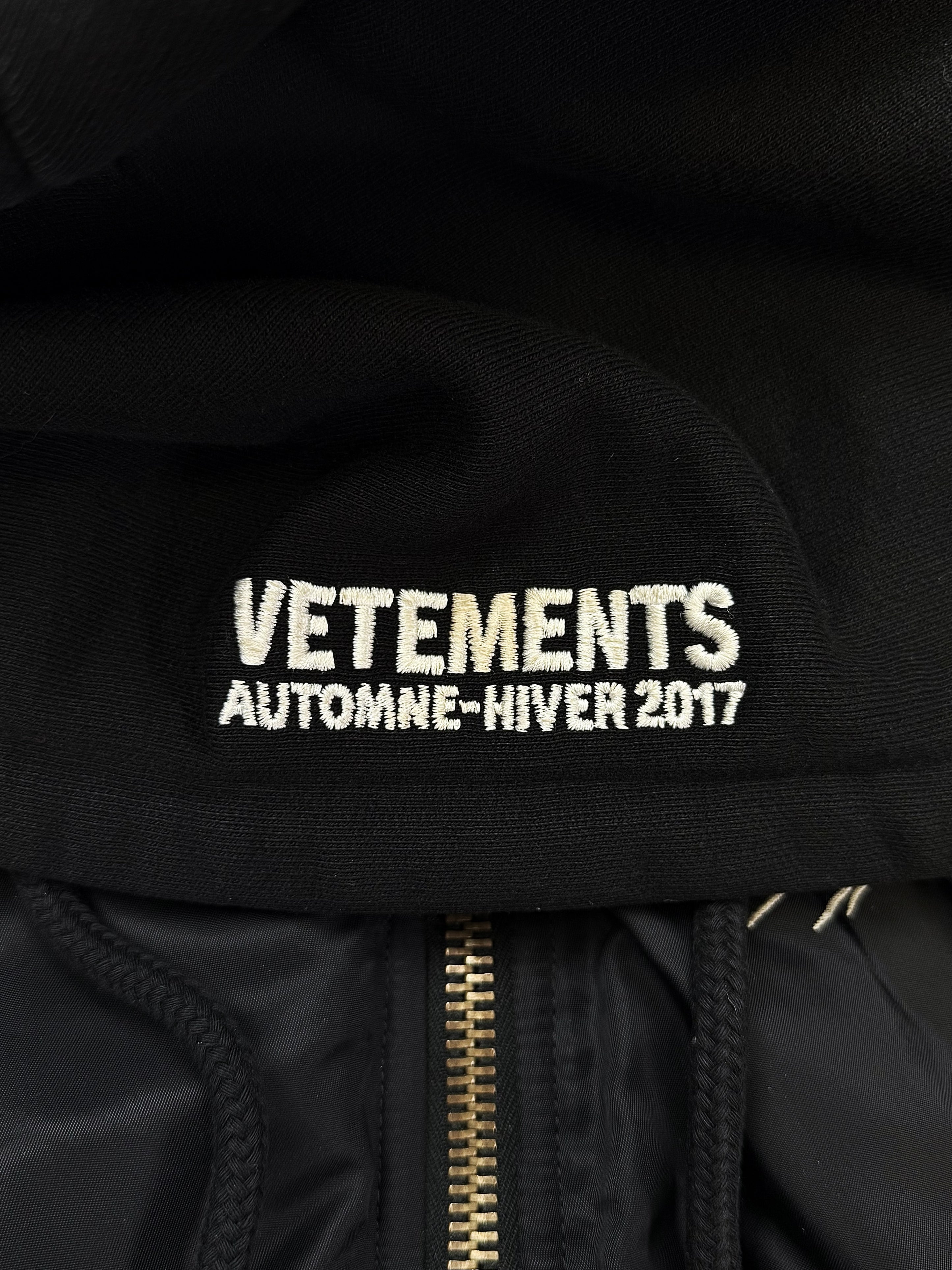 AW17 Vetements Femme ‘Total Fucking Darkness’ Pentagram Bomber Jacket