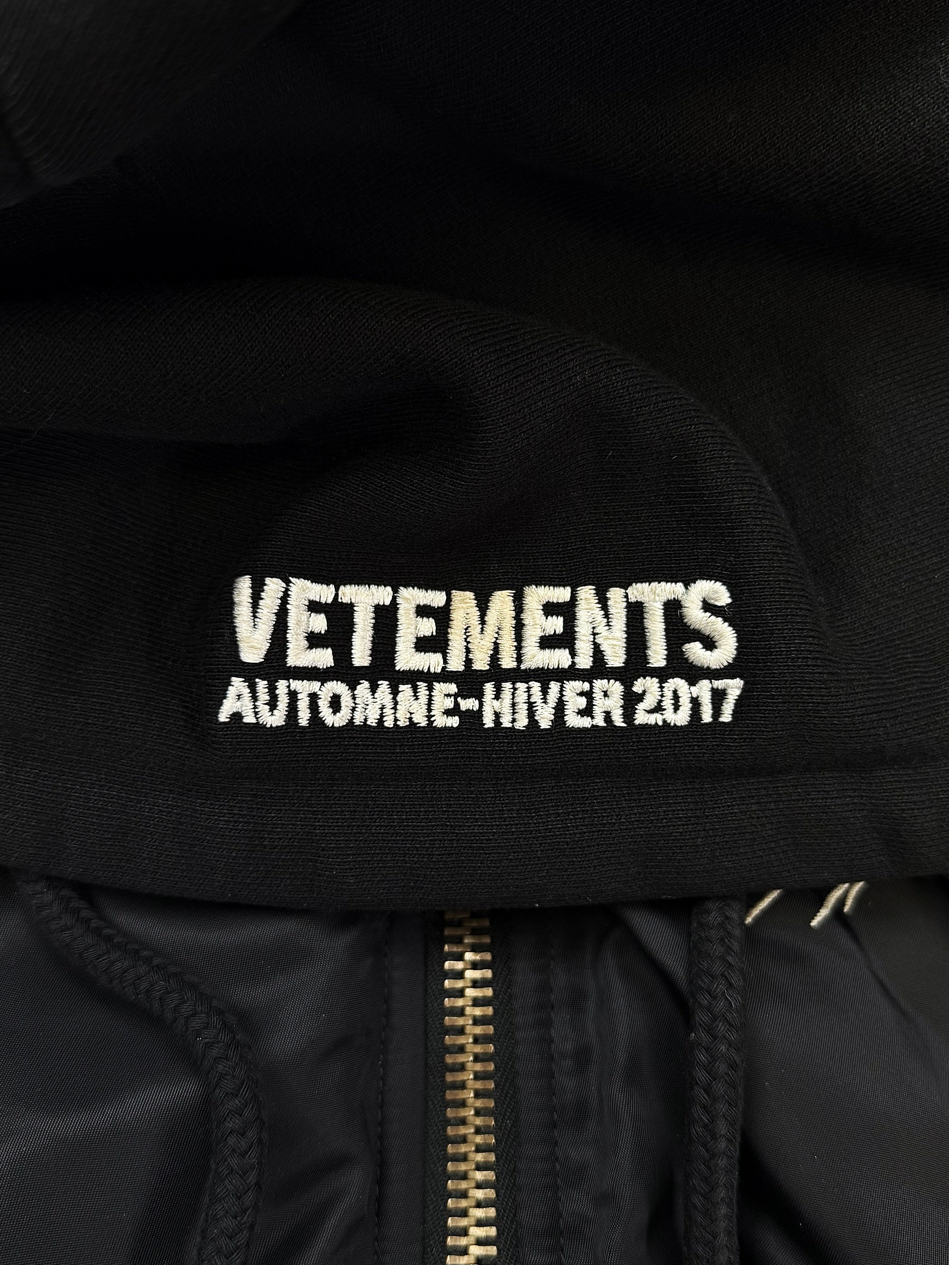 AW17 Vetements Femme ‘Total Fucking Darkness’ Pentagram Bomber Jacket