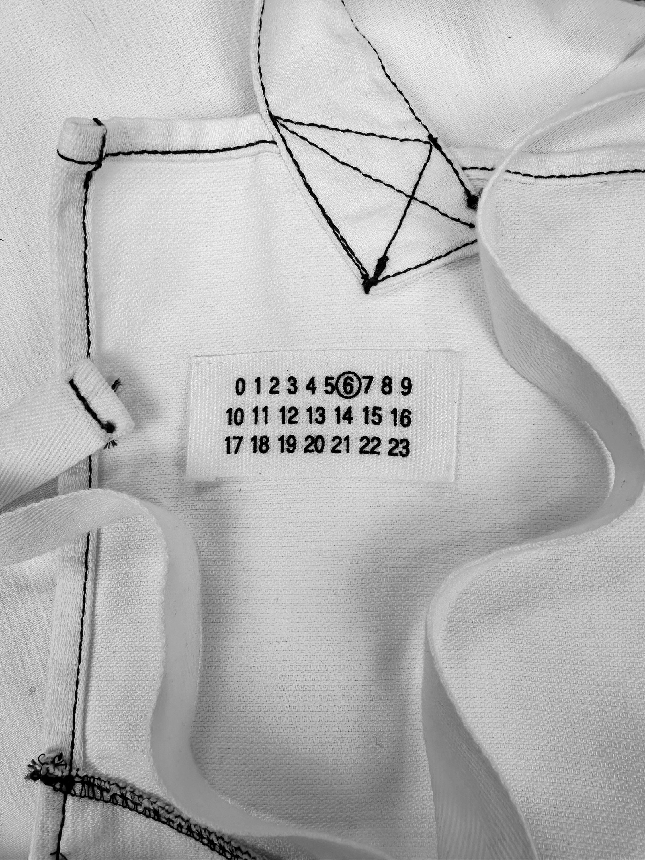 SS99 Maison Margiela White ‘Side Tie’ Apron Dress