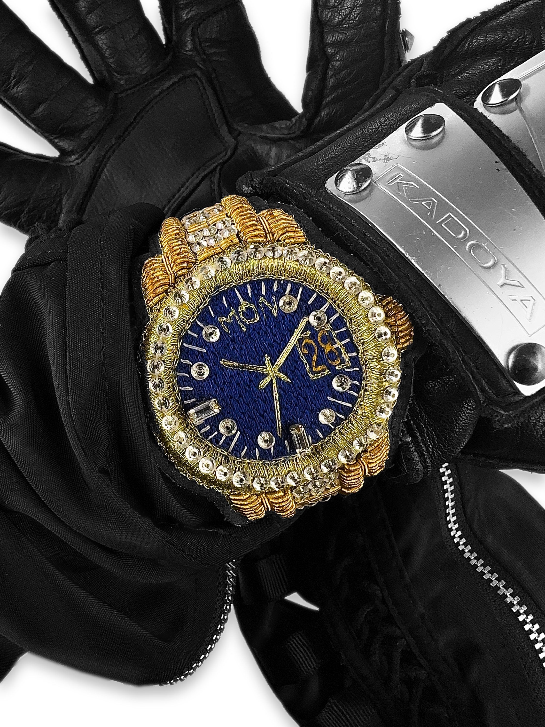 SS21 Walter Van Beirendonck ‘Beaded’ Gold Wrist Watch