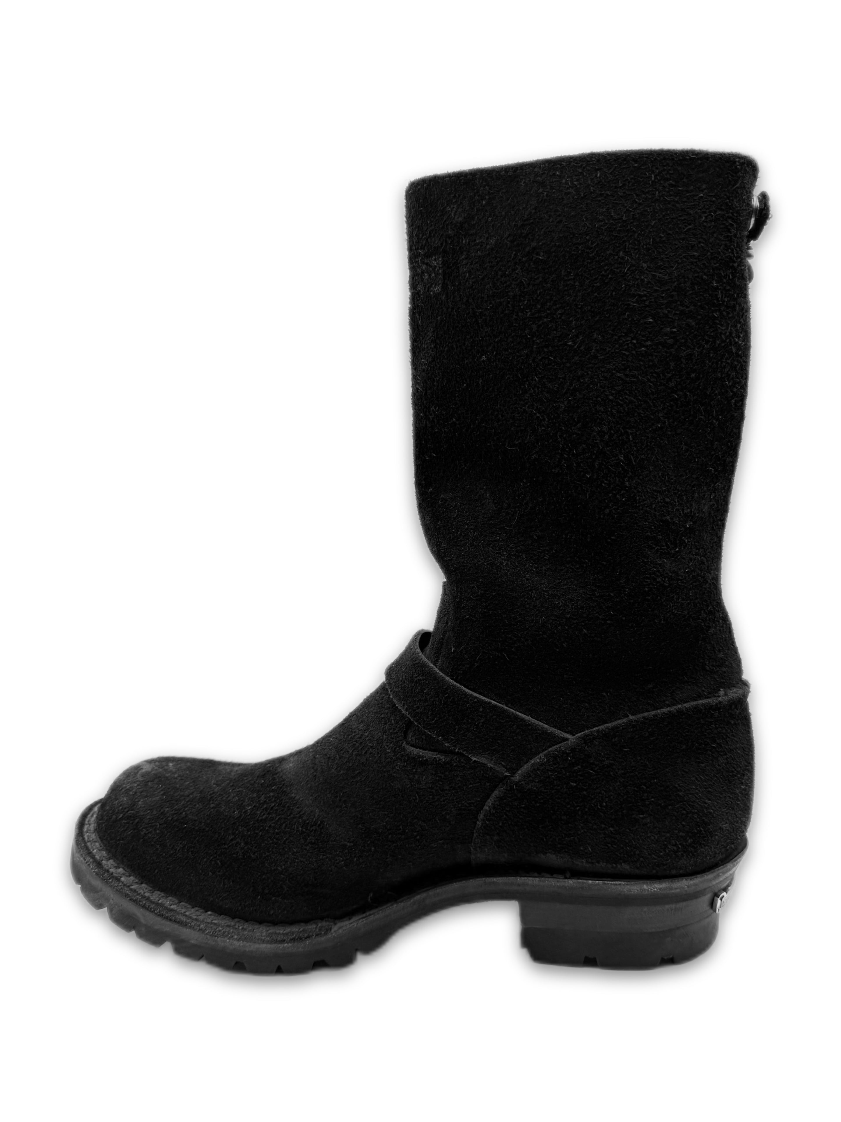 Chrome Hearts x Wesco Back Dagger Zip Gunslinger Suede Boots