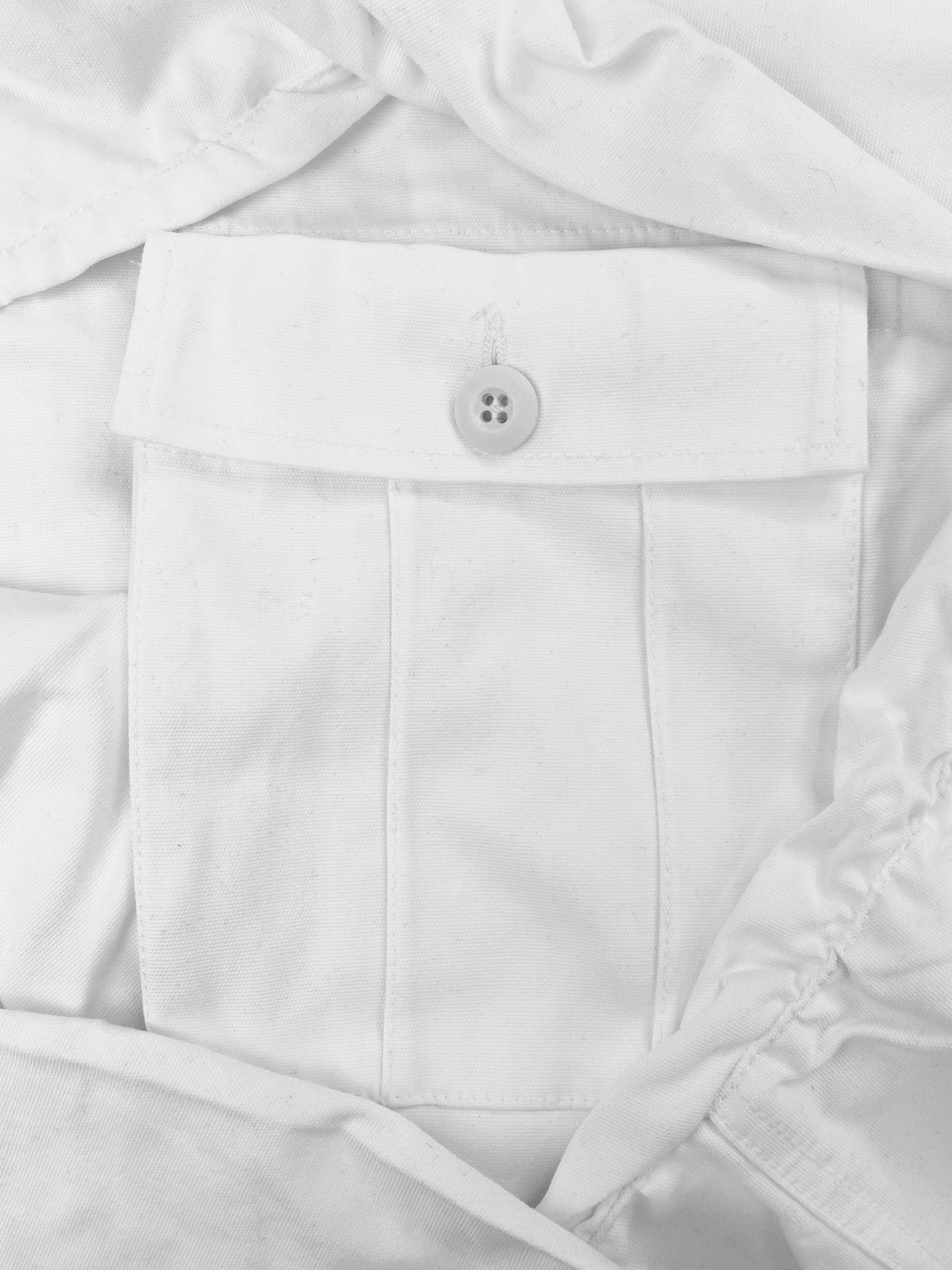 00s Katharine Hamnett White Panelled Cargo Pants