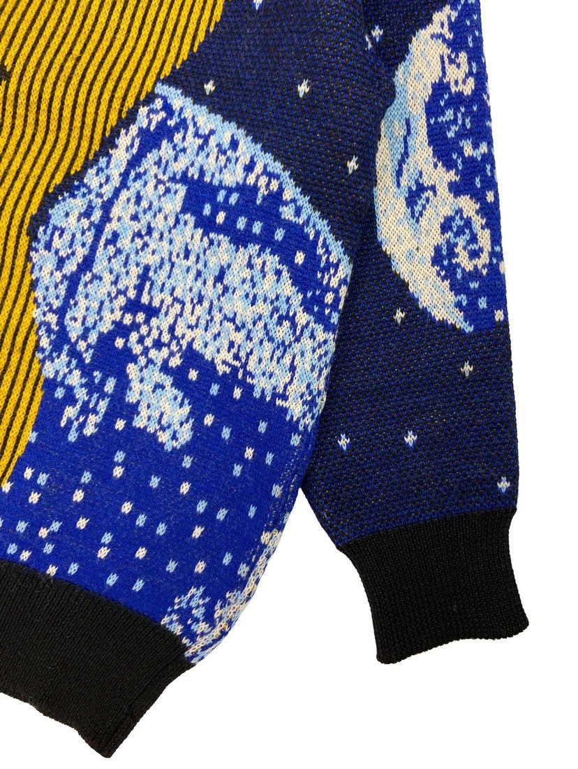 80’s Issey Sport “Space” Full Graphic Knitted Sweater