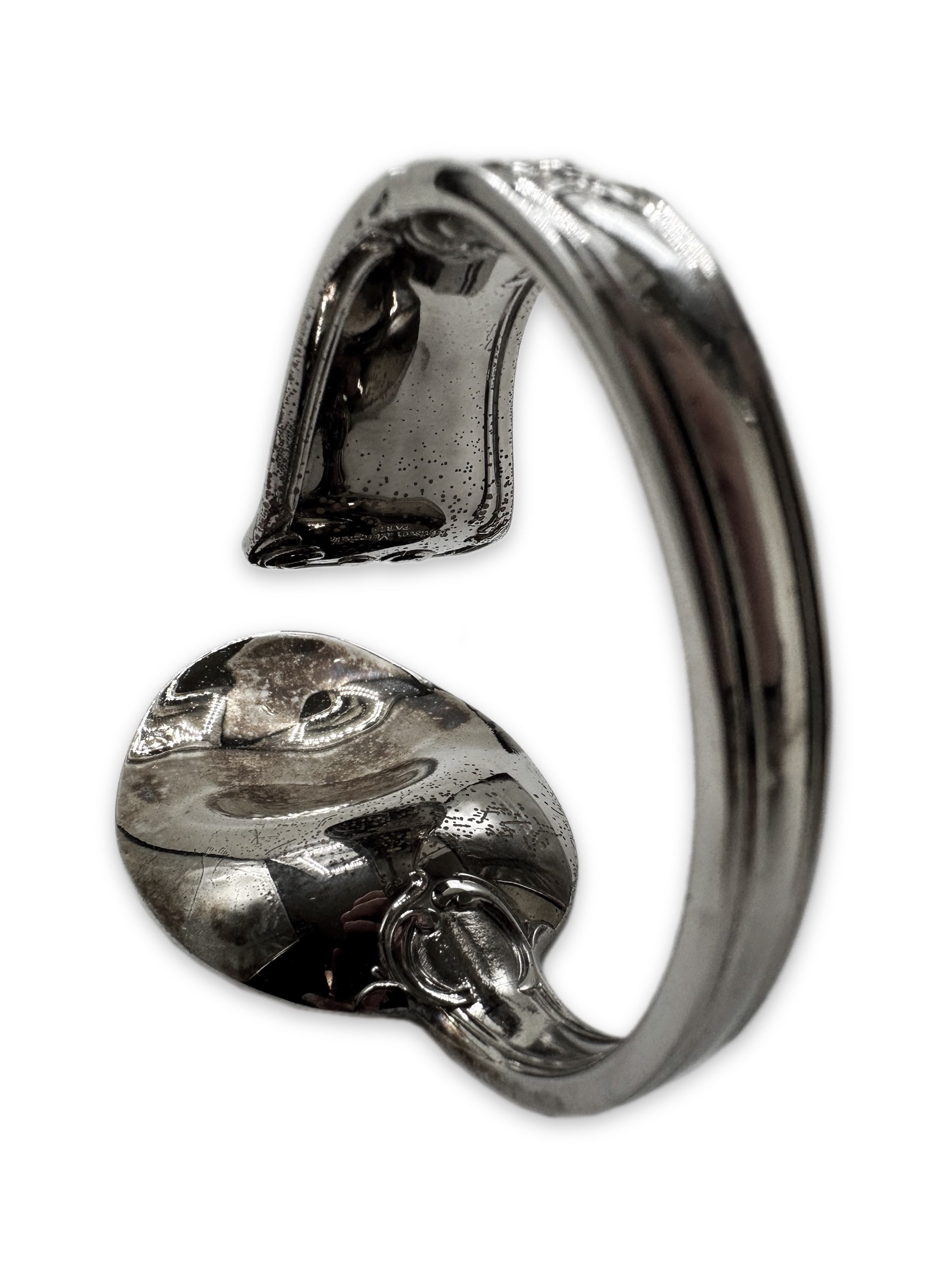 AW05 Maison Margiela 0 Artisanal ‘Spoon’ Upcycled Silver Bracelet