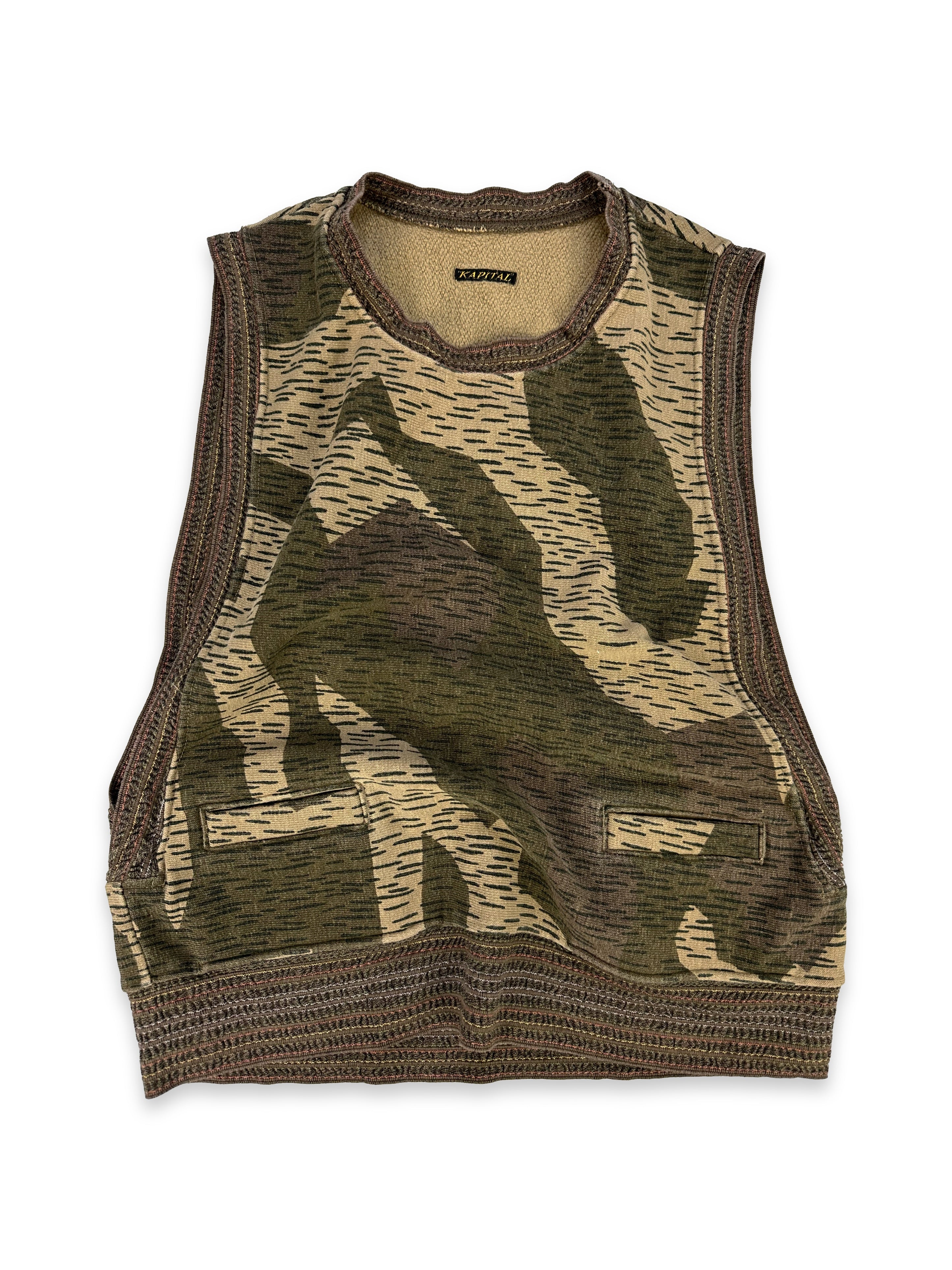 Kapital Heavy Weight Camo Sleeveless Tank-top