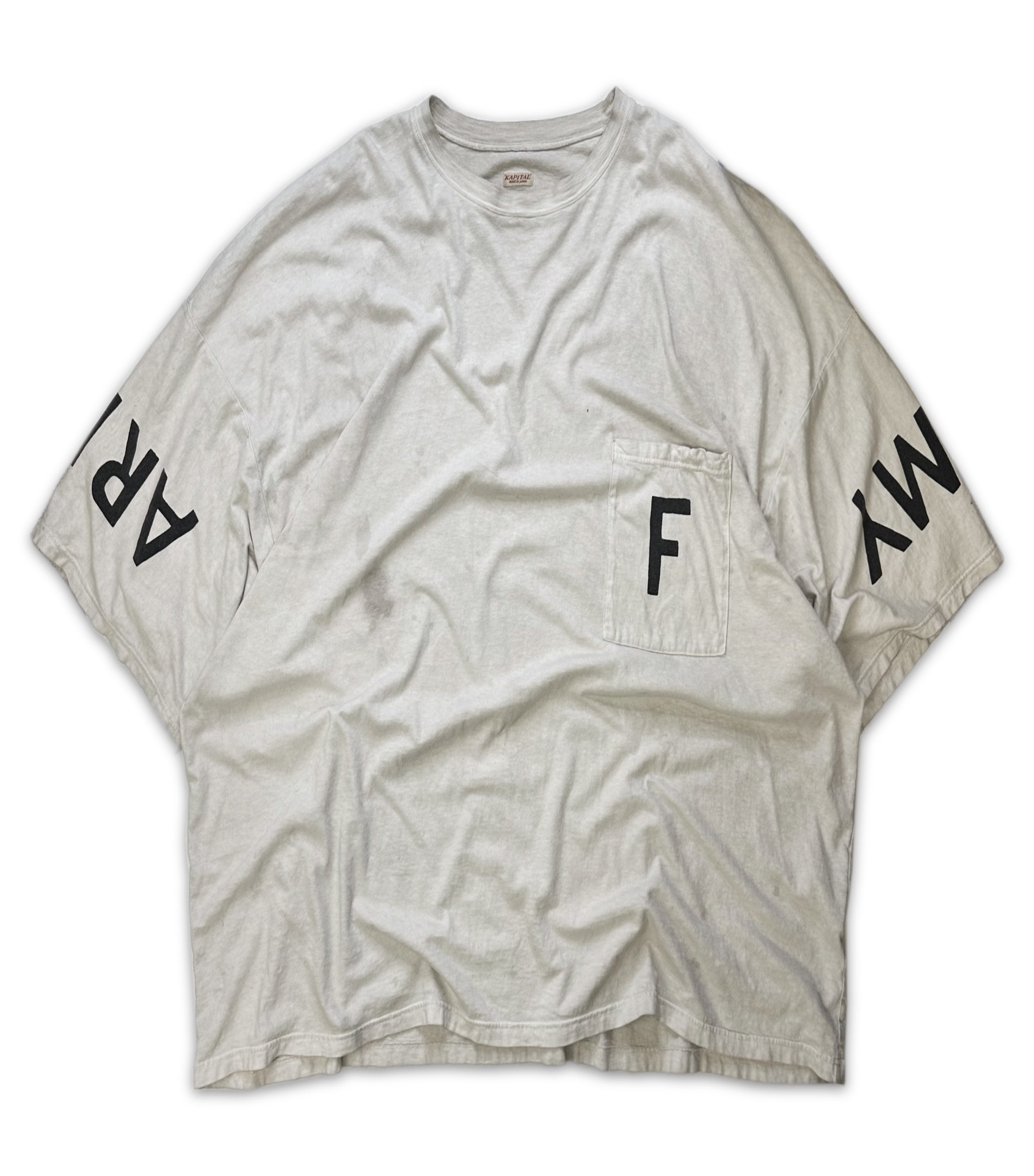 Kapital ‘Army’ Oversized Spell Out Short Sleeve T-Shirt