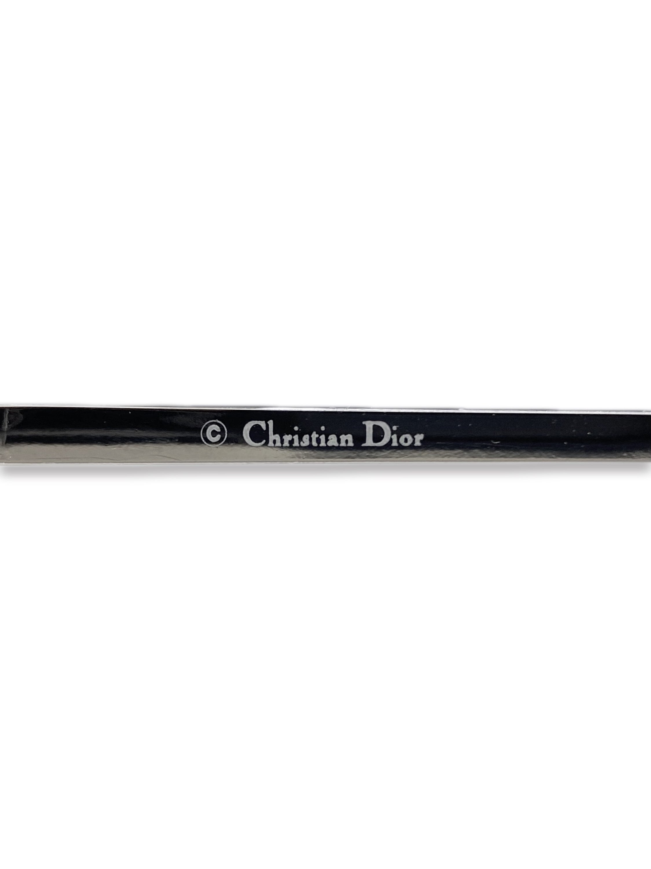 Dior Heart Motif Gradient Tint Rounded Frame Glasses