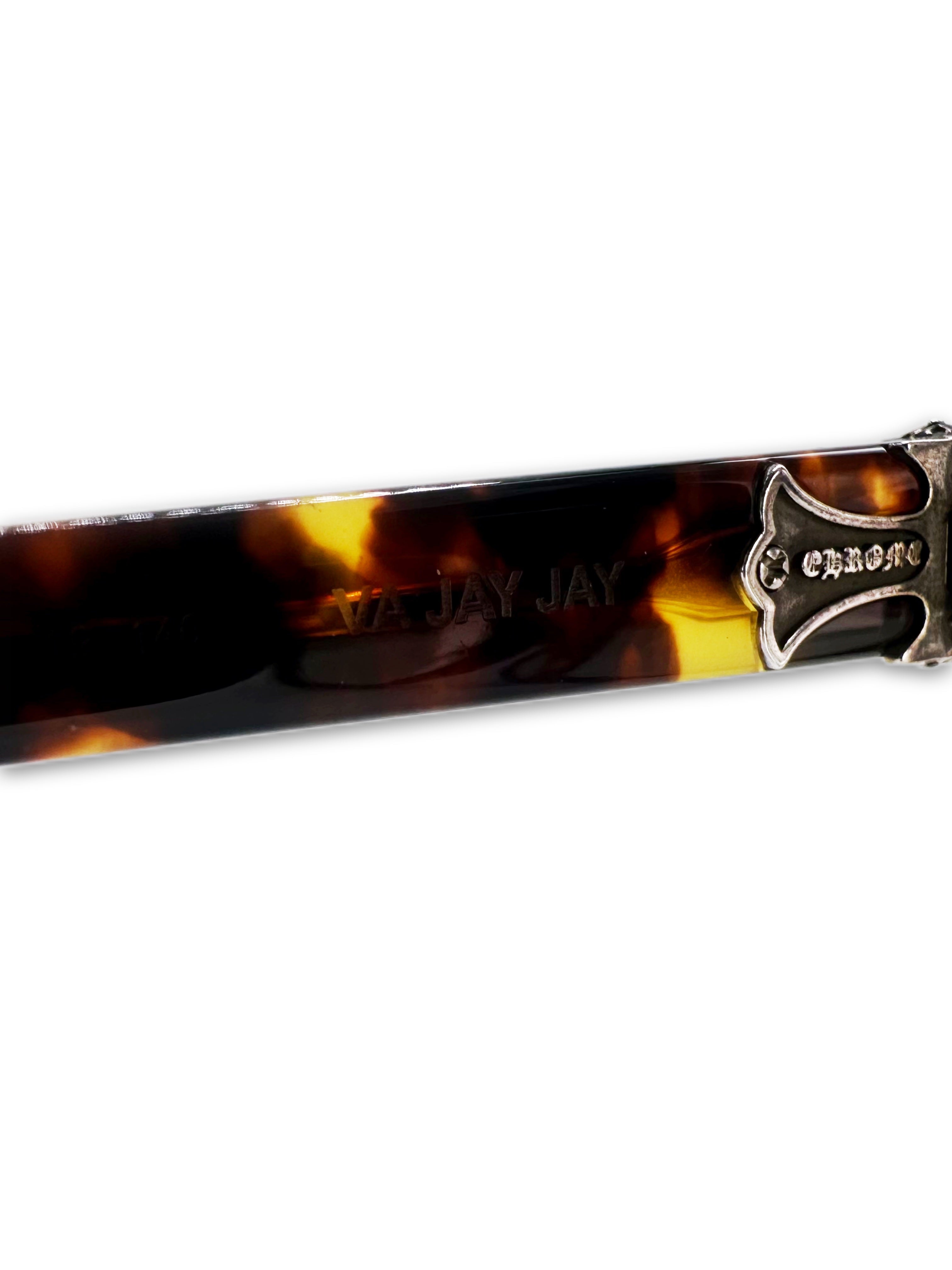 Chrome Hearts ‘Va Jay Jay’ Tortoise Shell .925 Silver Glasses