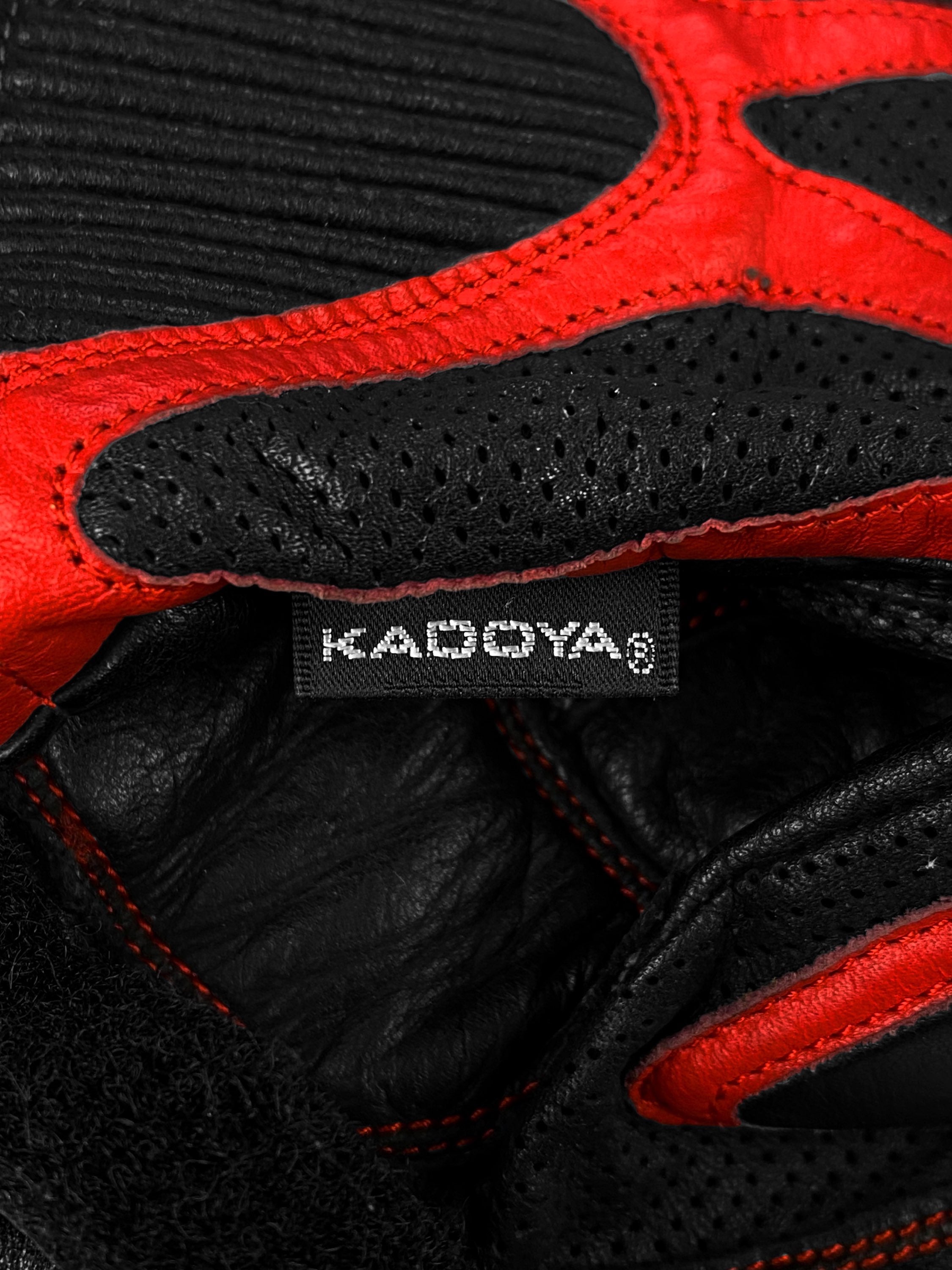 90s Kadoya ‘Cybernation’ Padded PVC Leather Biker Gloves