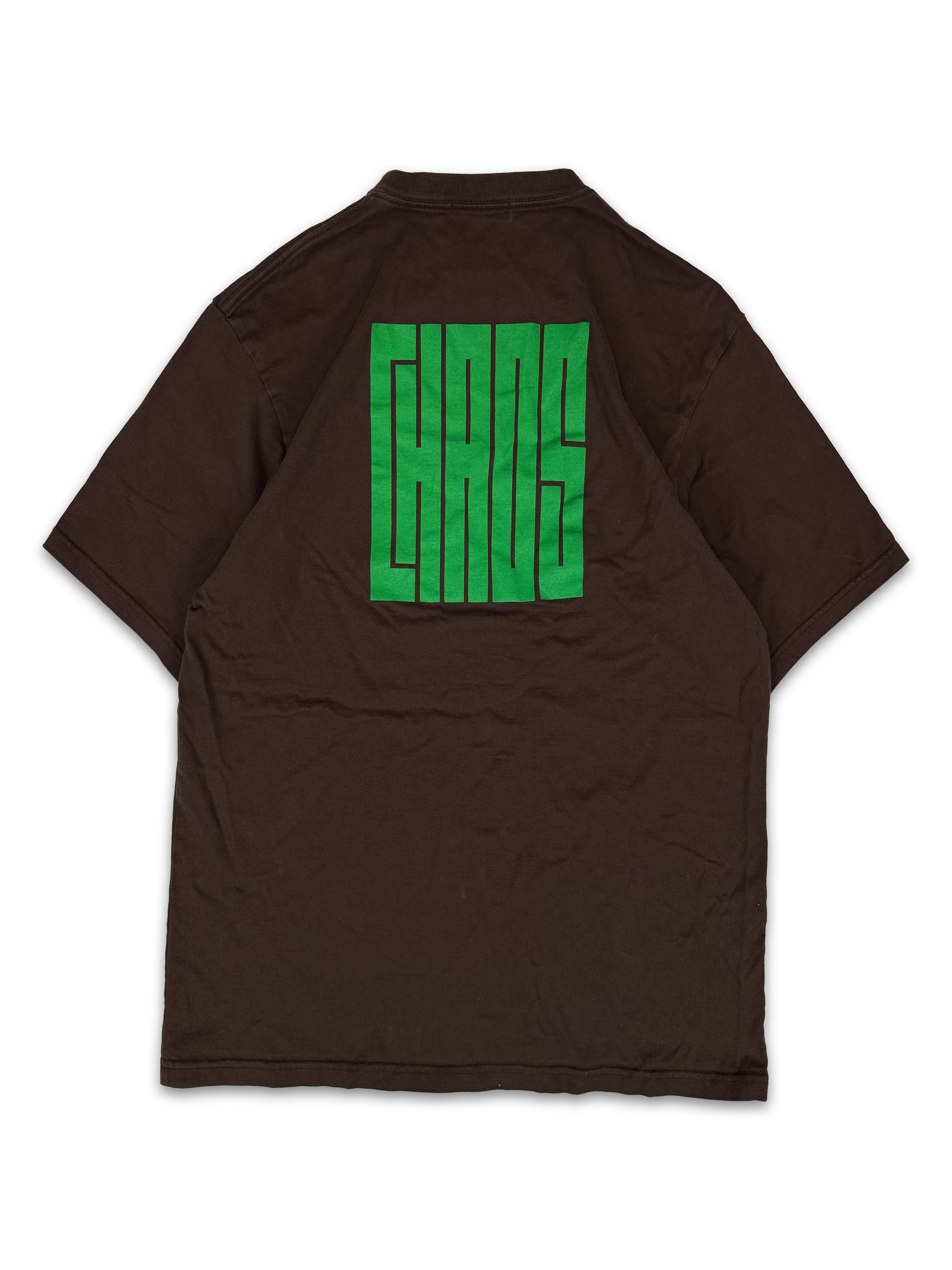 00s Undercover ‘Chaos’ Dark Brown Bold Graphic T-Shirt