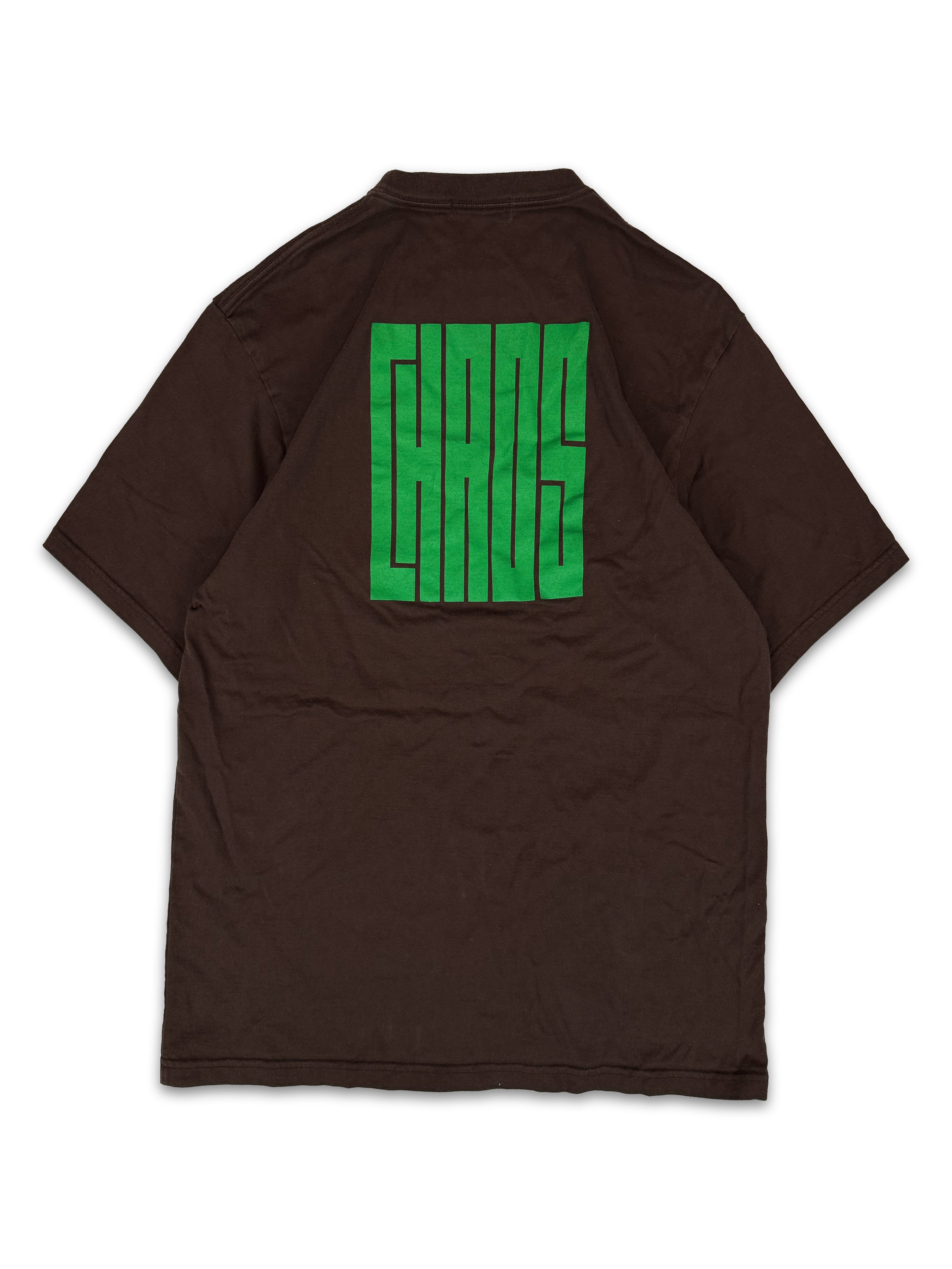 00s Undercover ‘Chaos’ Dark Brown Bold Graphic T-Shirt