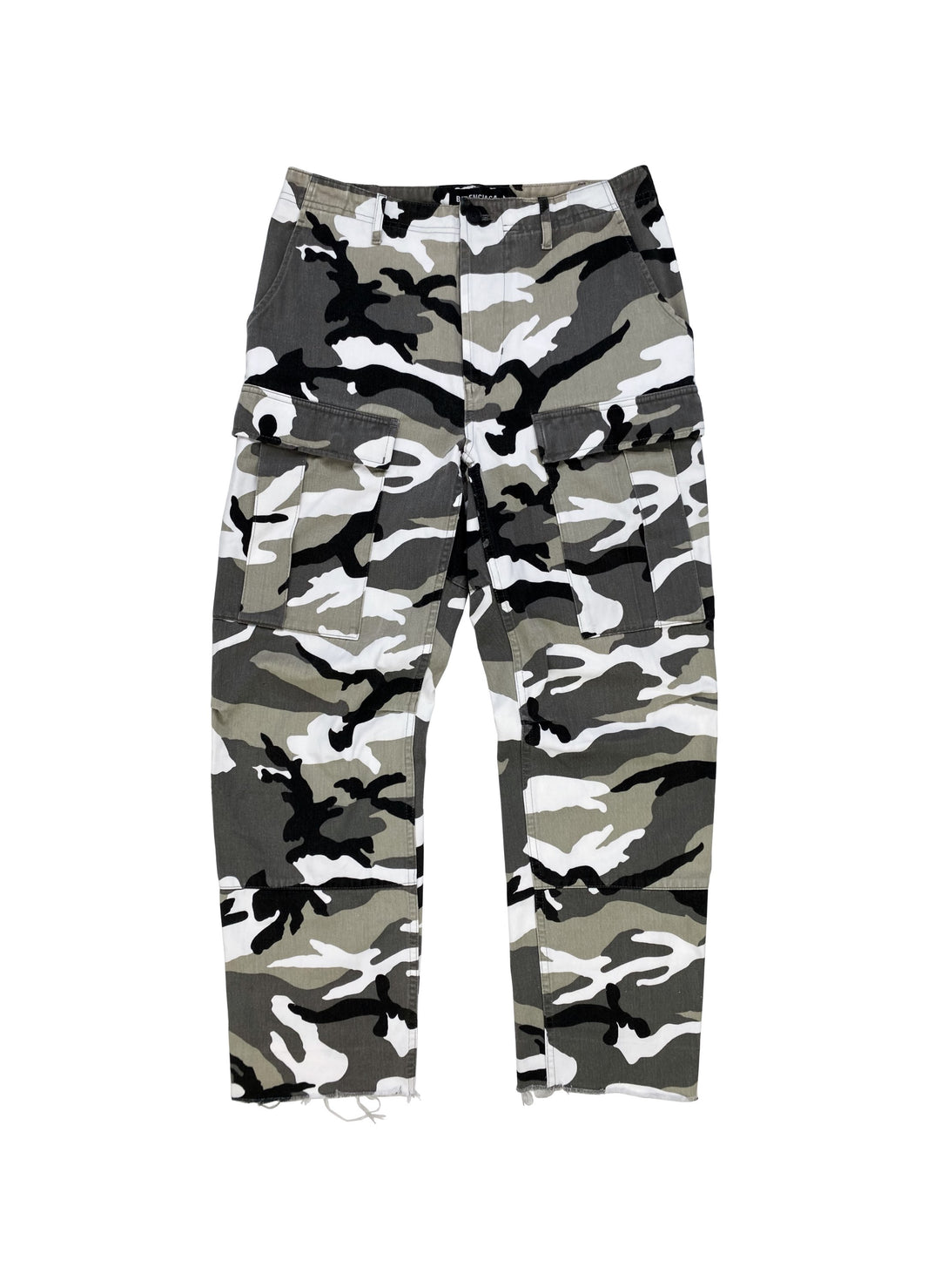 SS18 Balenciaga Digi Snow Camo Cargo Pants