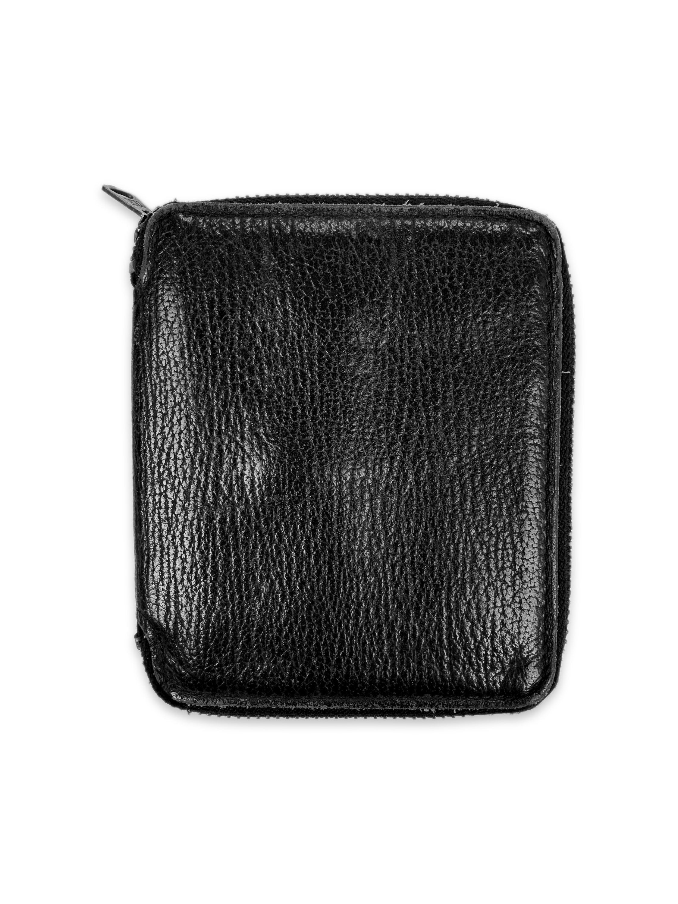 90s Comme des Garçons Black Leather Bifold Wallet