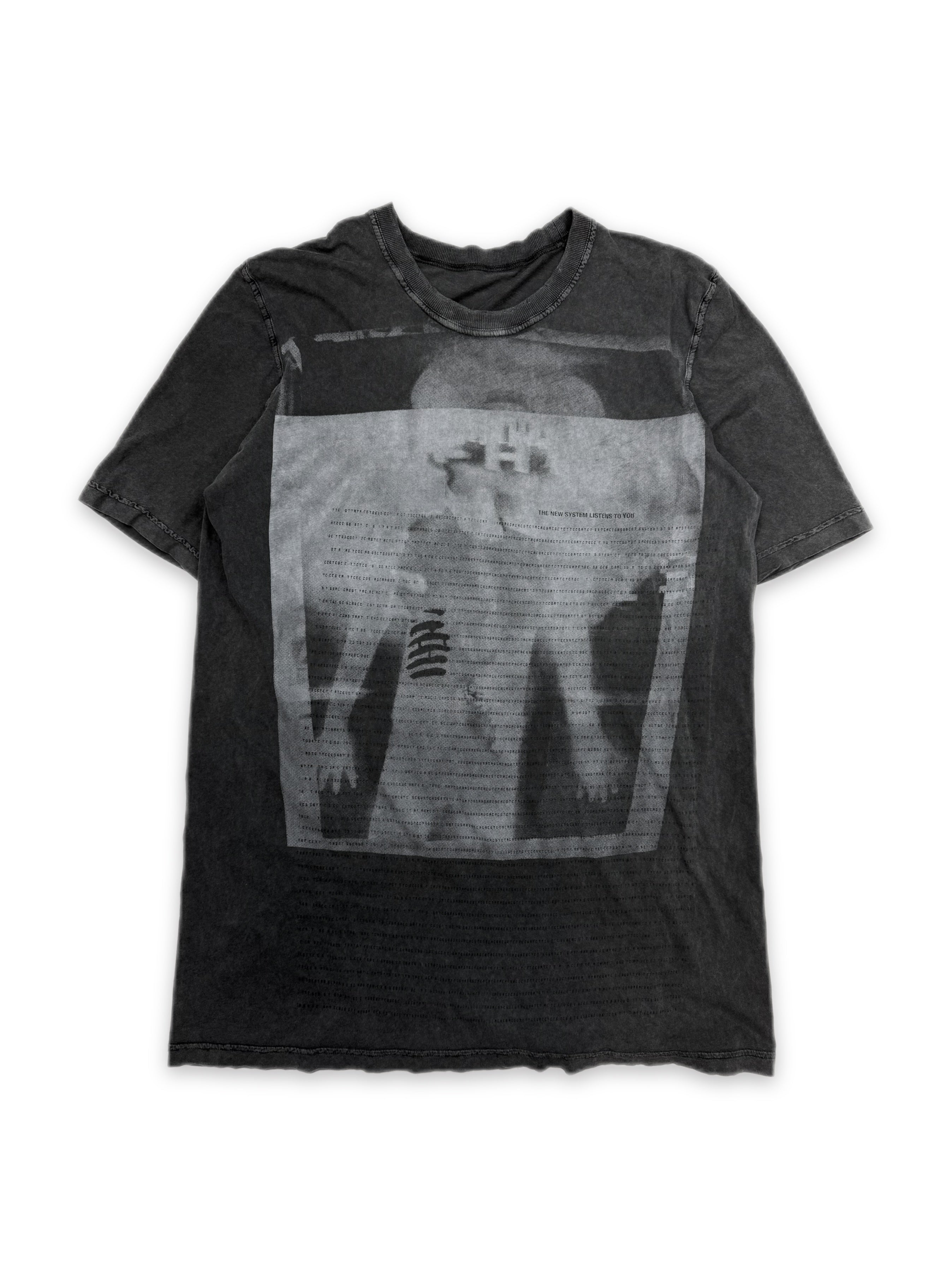 Boris Bidjan Saberi ‘X-Ray’ Slate Grey Graphic T-Shirt