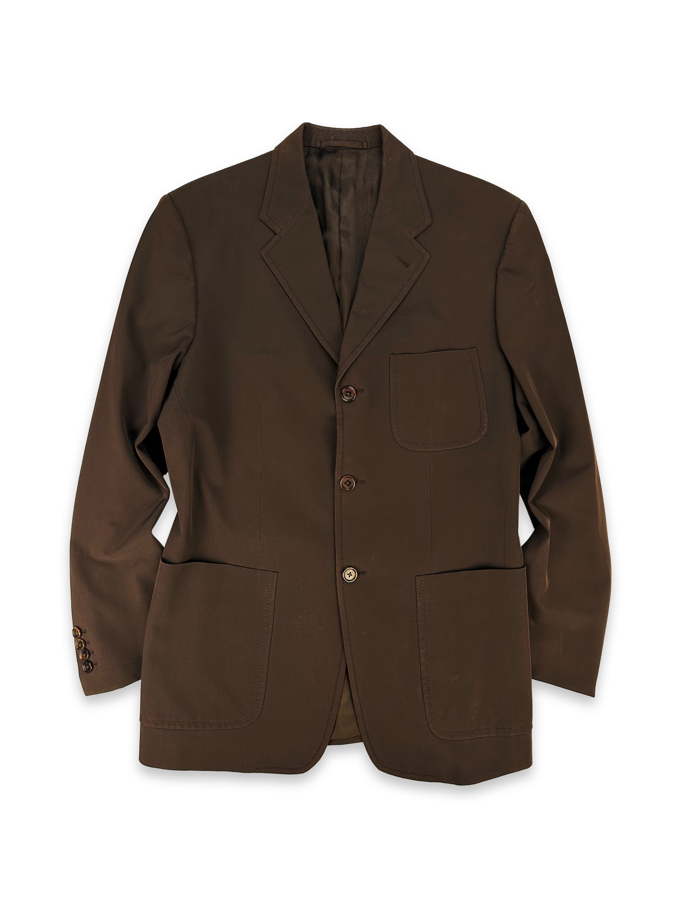 2010s Prada Chocolate Brown Long Sport Jacket