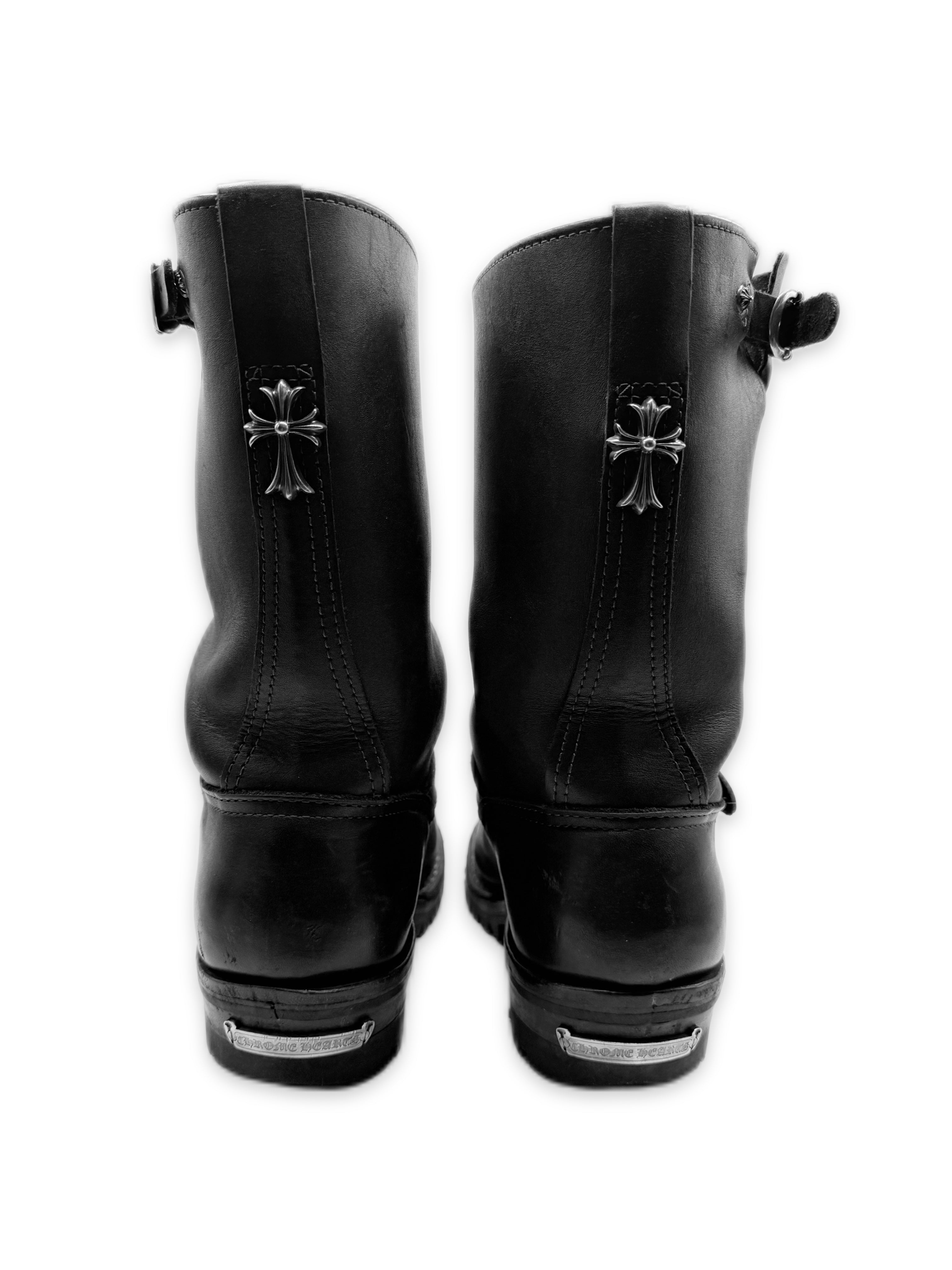 Chrome Hearts x Wesco Cross Patch Leather Gunslinger Boots