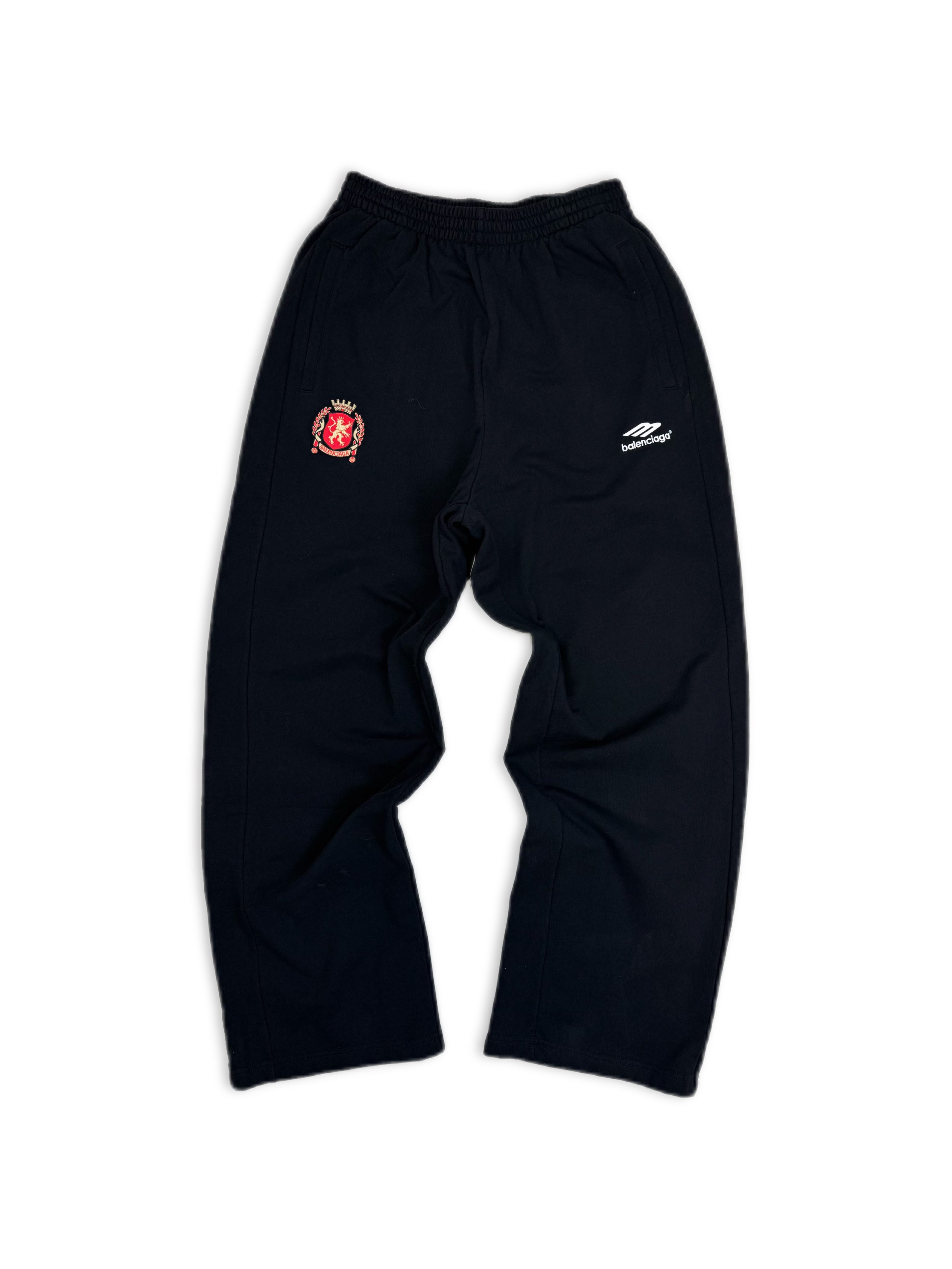 SS24 Balenciaga Manchester United Soccer Logo Wide Sweat Pants