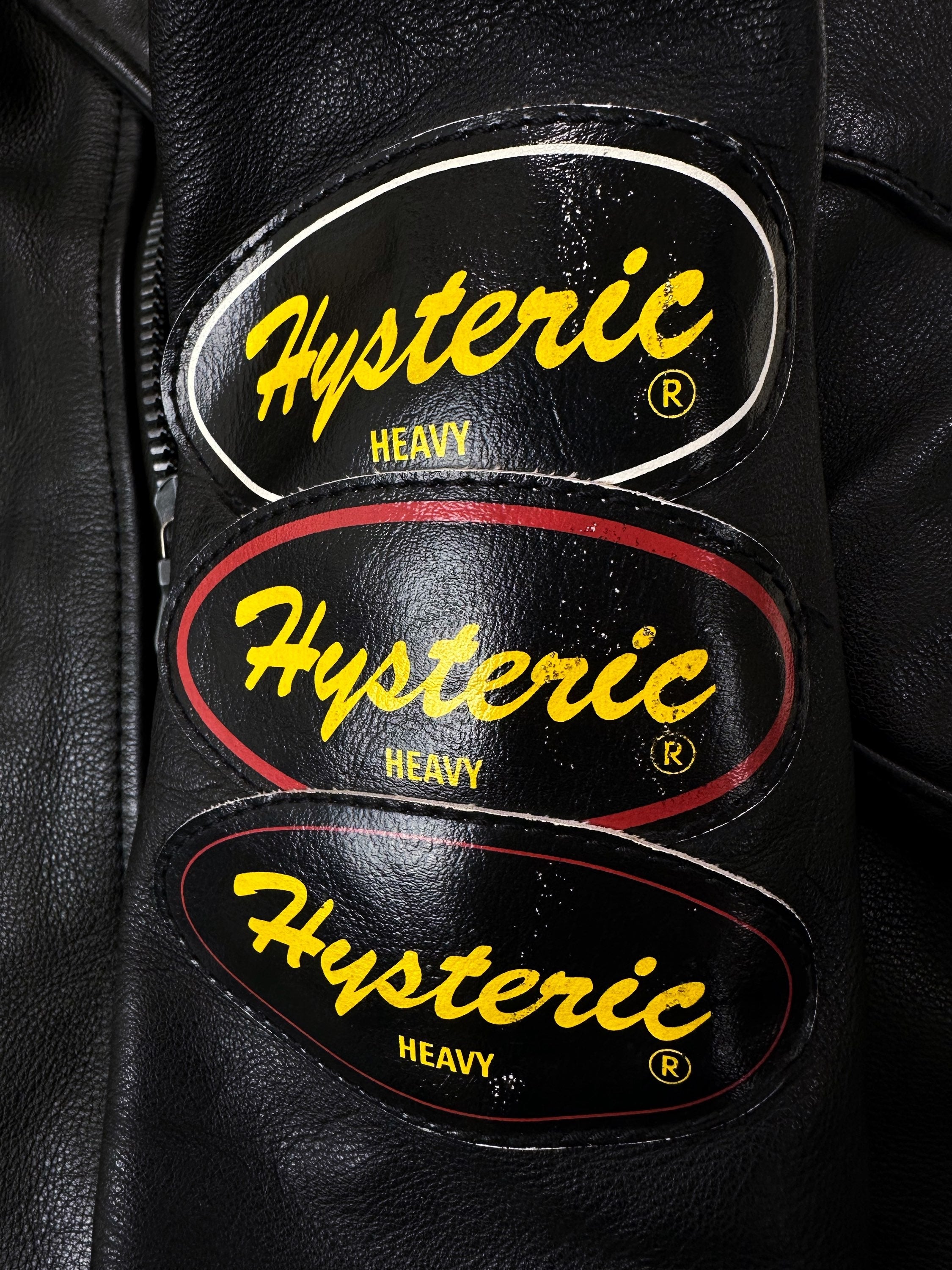 00s Hysteric Glamour ‘Perfecto Zip’ Black Leather Riders Jacket
