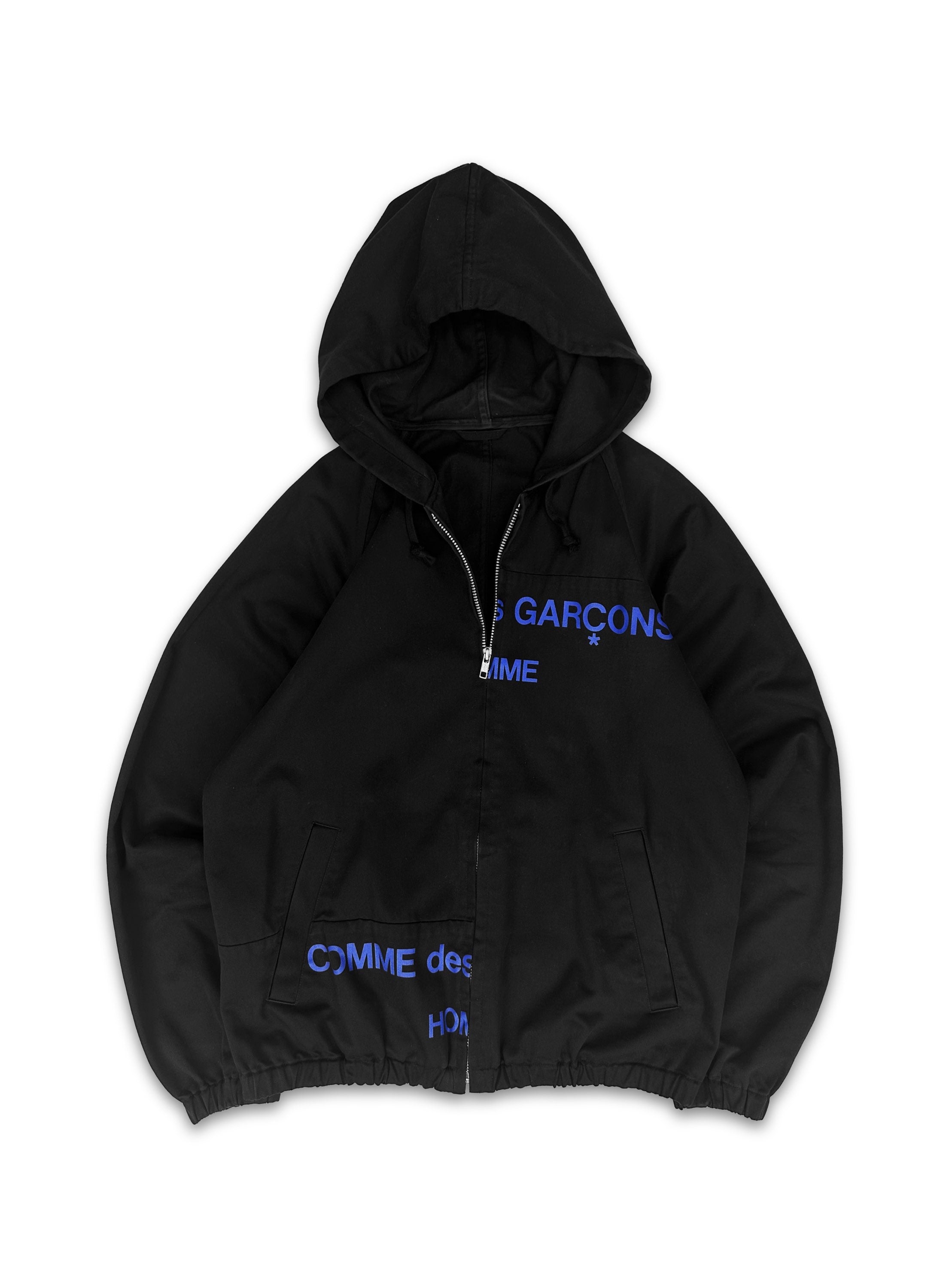 AW01 Comme des Garçons ‘Split’ Logo Hooded Work Jacket