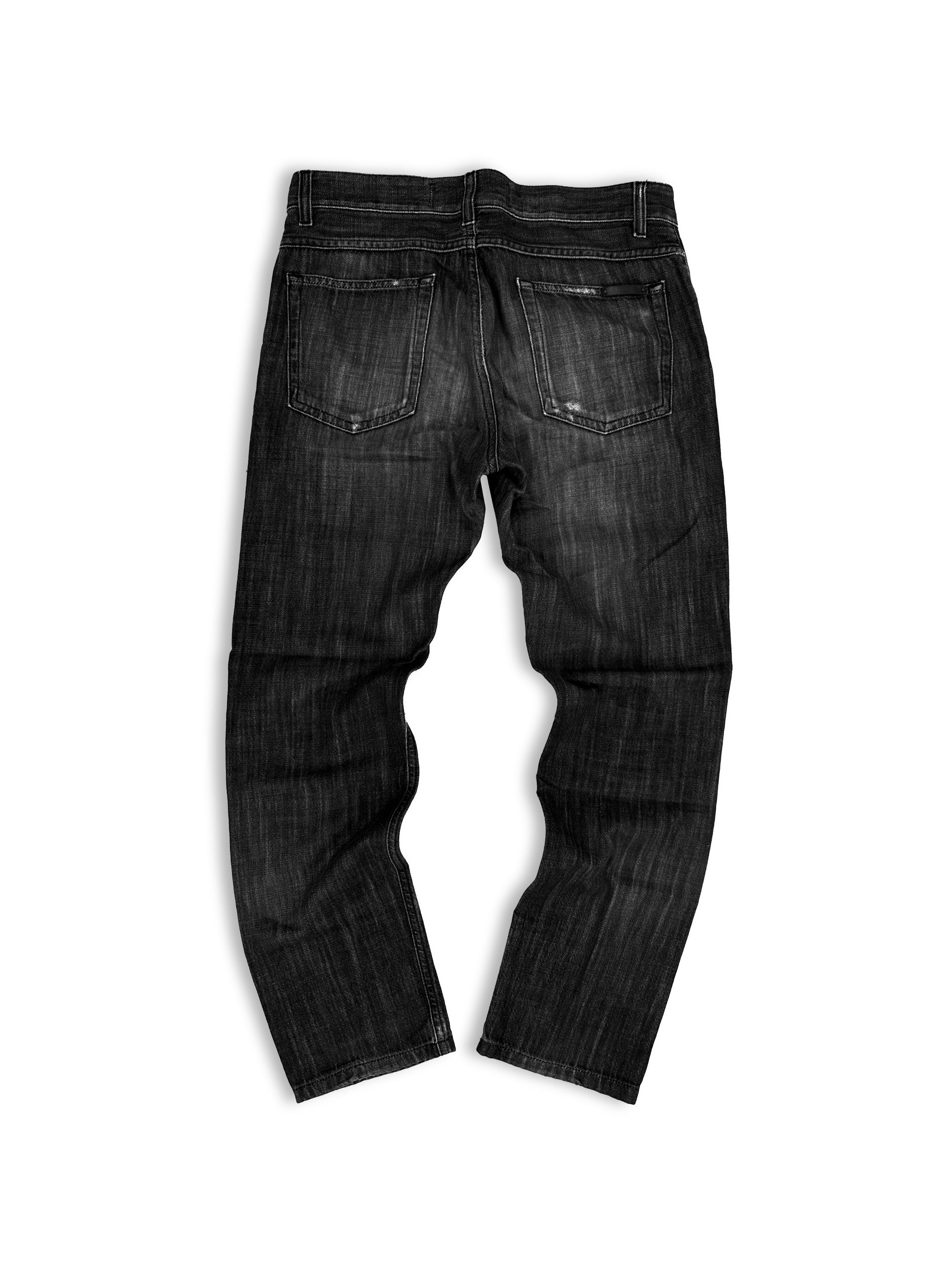 00s Dolce &amp; Gabbana Distressed Black Wash Denim