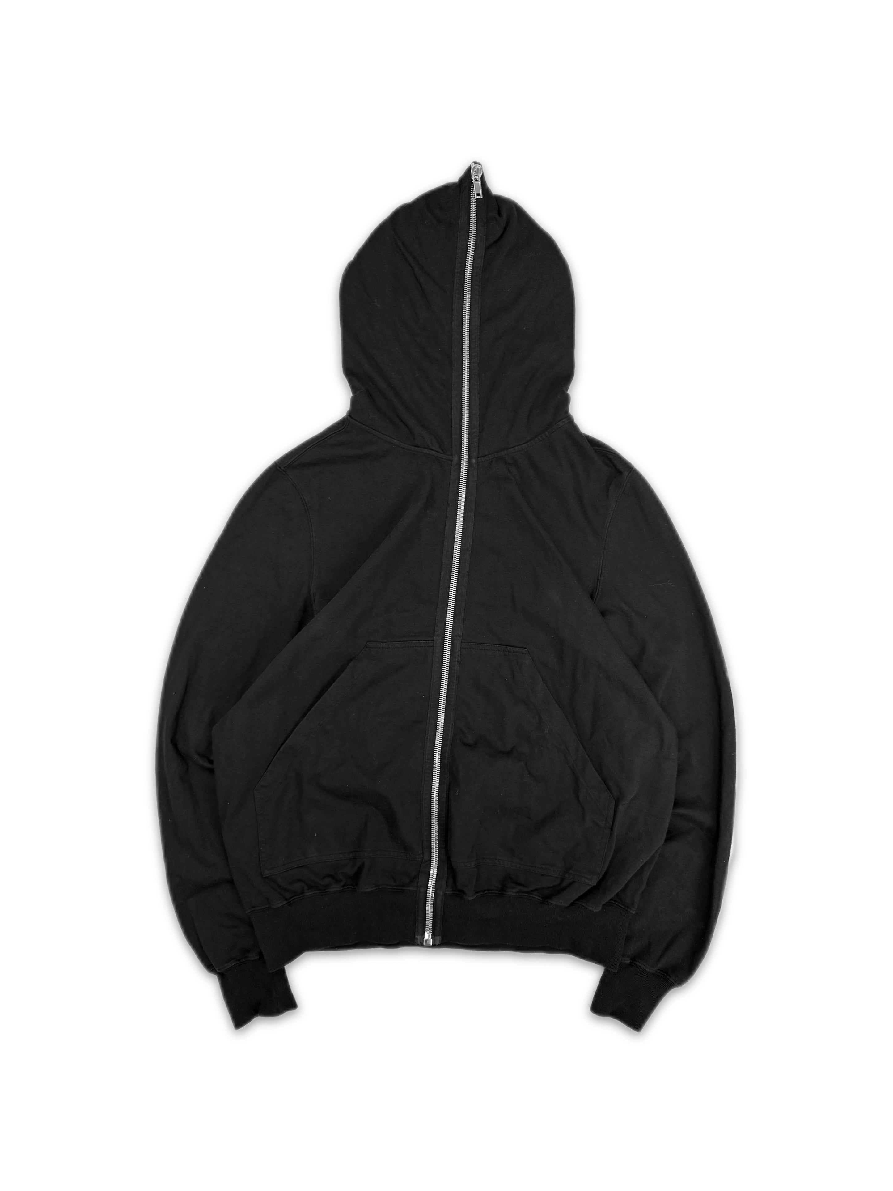 Rick Owens ‘Gimp’ Full Zip Black Heavy Weight Hoodie