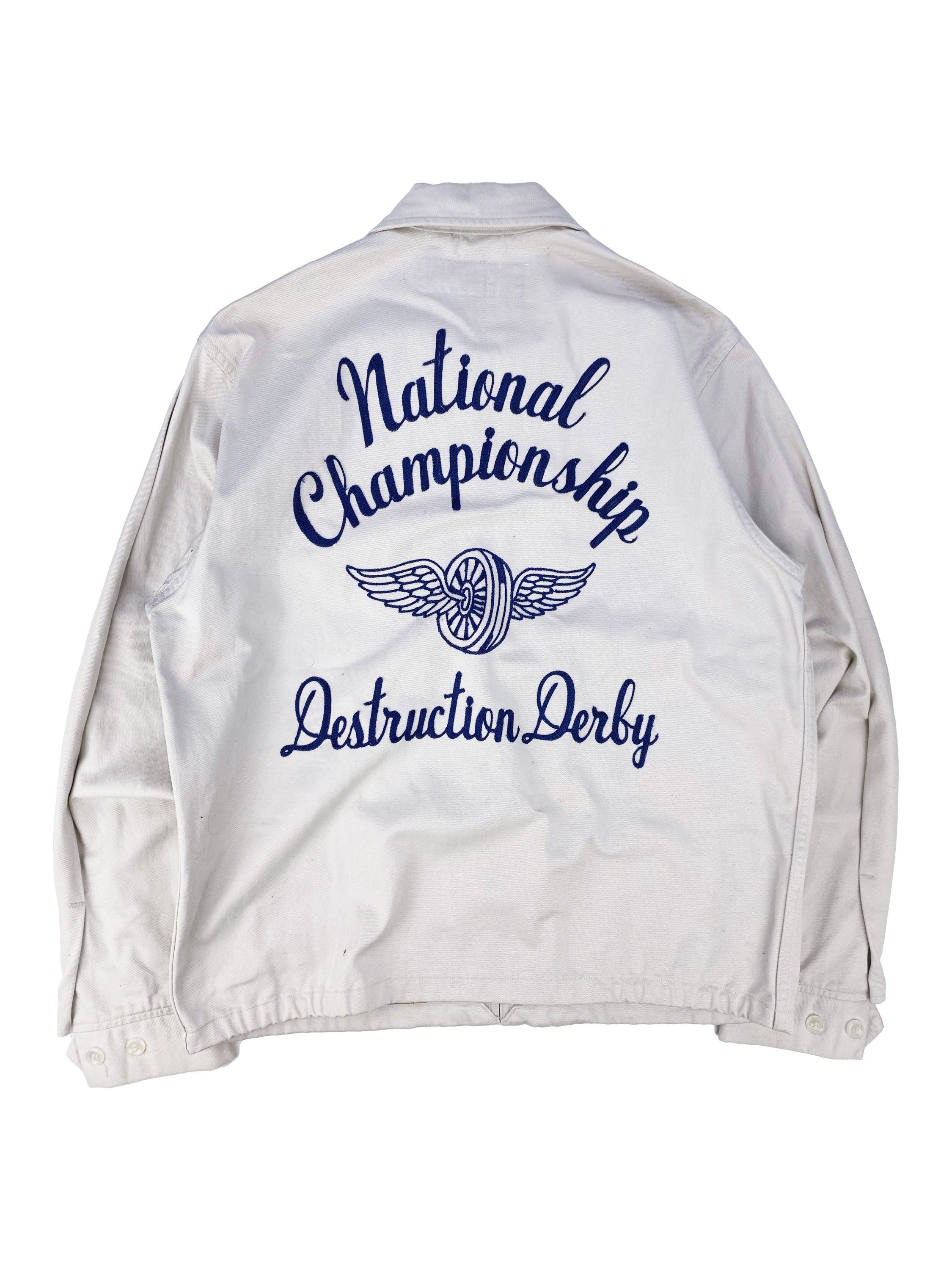 00s Whitesville ‘Destruction Derby’ Chainstitch Work Jacket