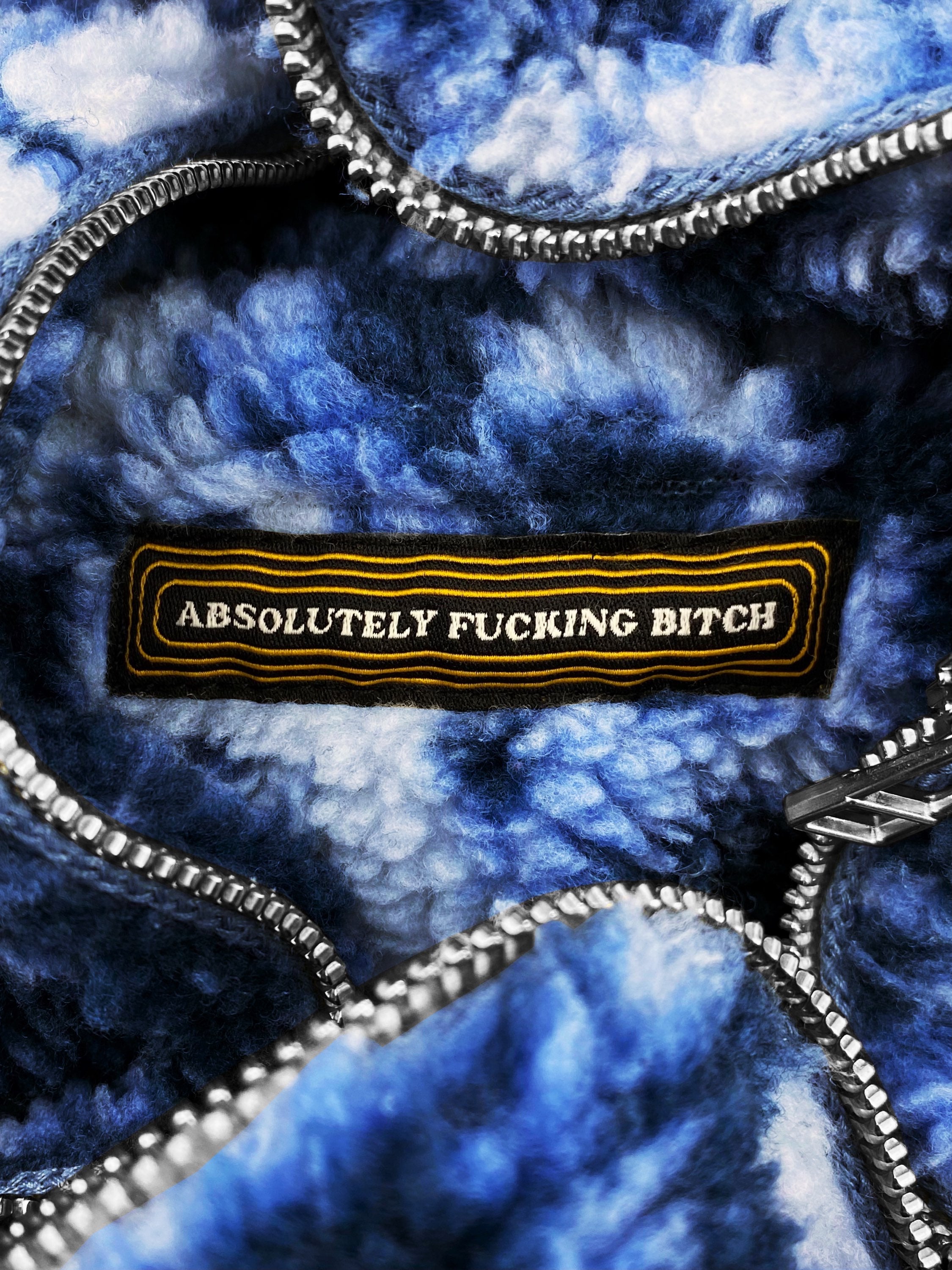 AW20 Absolutely Fucking Bitch ‘1969 Boa’ Deep-pile Fleece Jacket