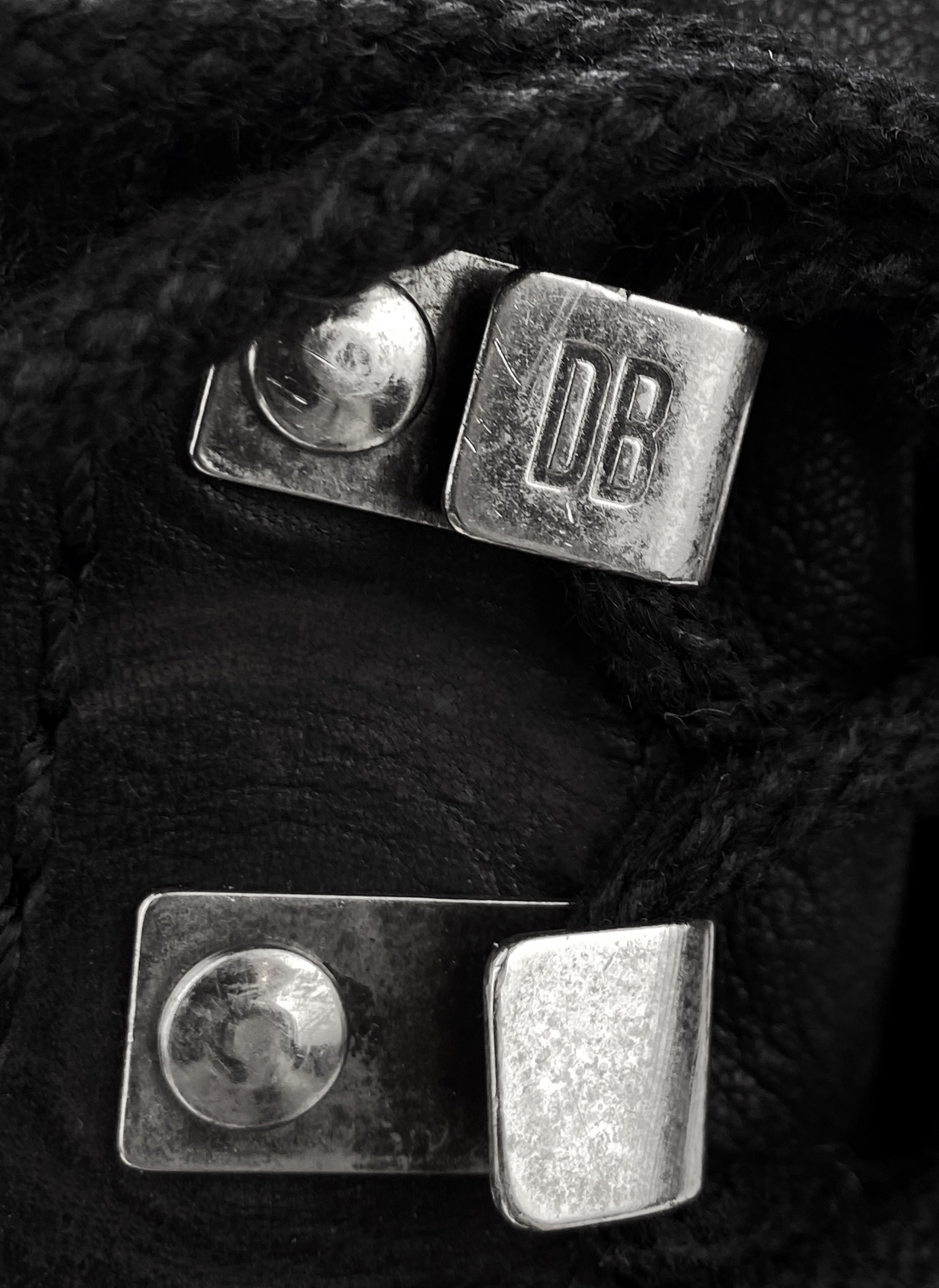 90’s Dirk Bikkembergs Leather Metallic Hooked Combat Boots