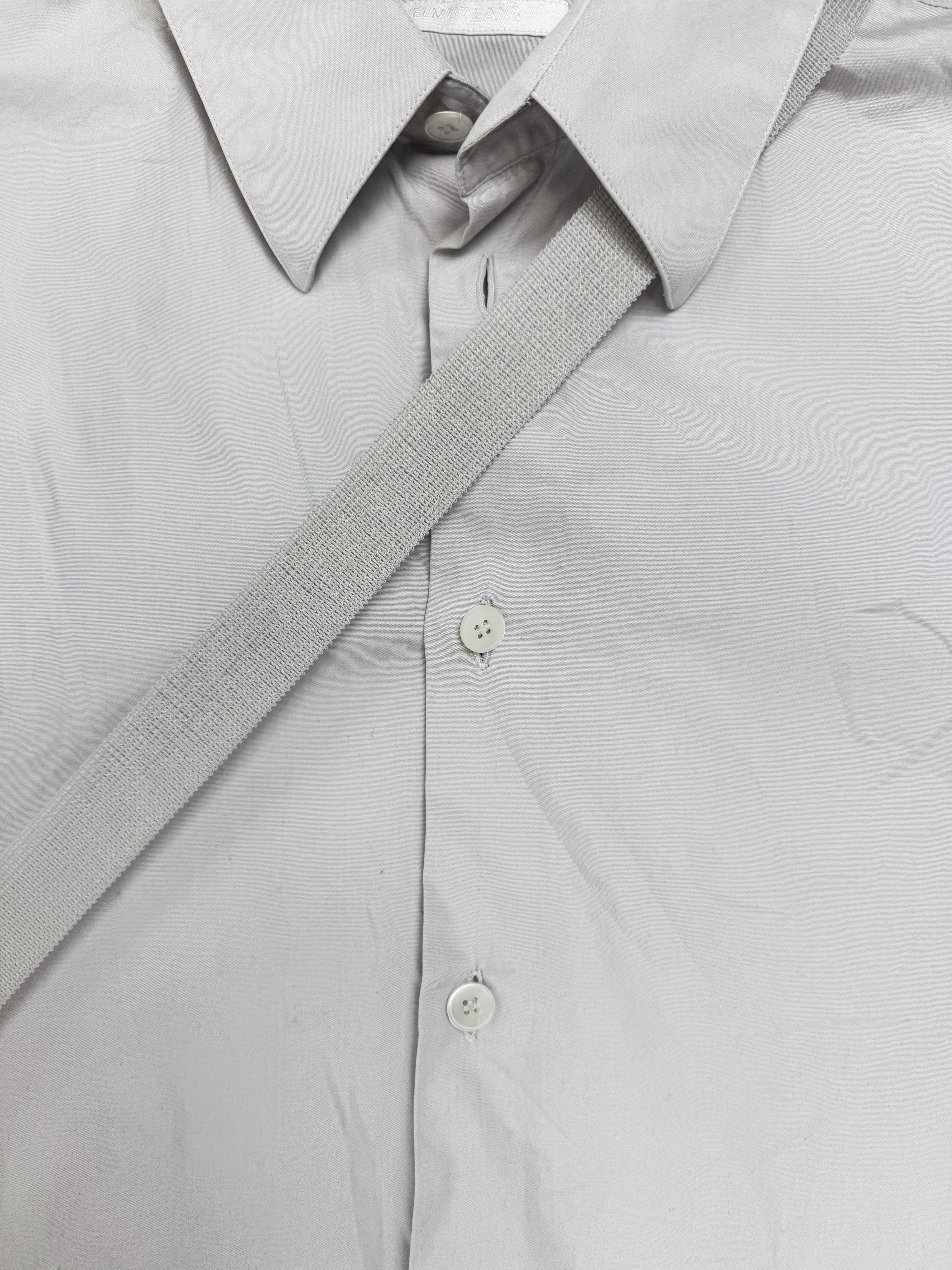 SS03 Helmut Lang Bondage Strap Button Up Shirt