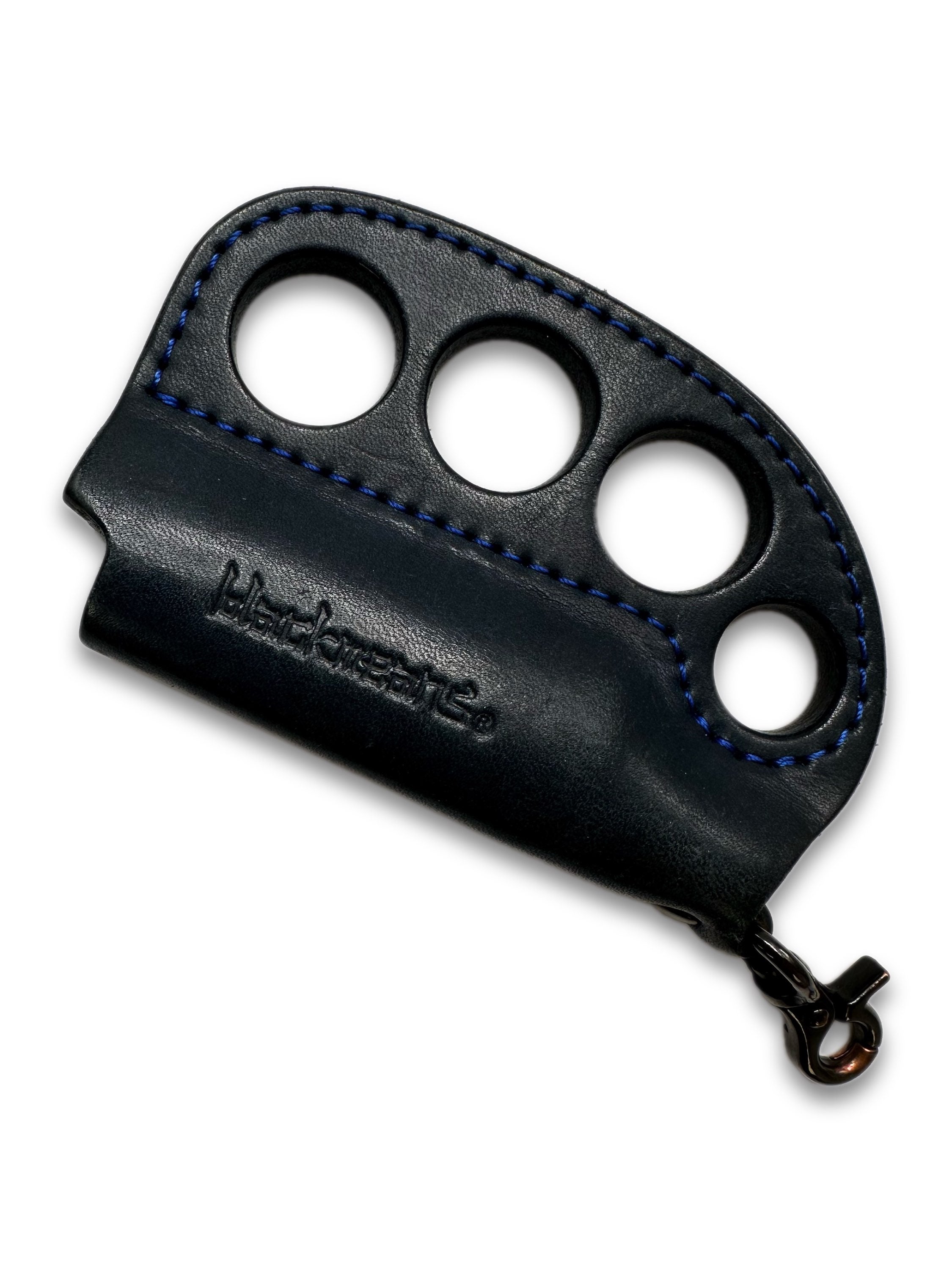 Blackmeans Leather Blue Stitch ‘Lighter Holder’ Knuckle Duster