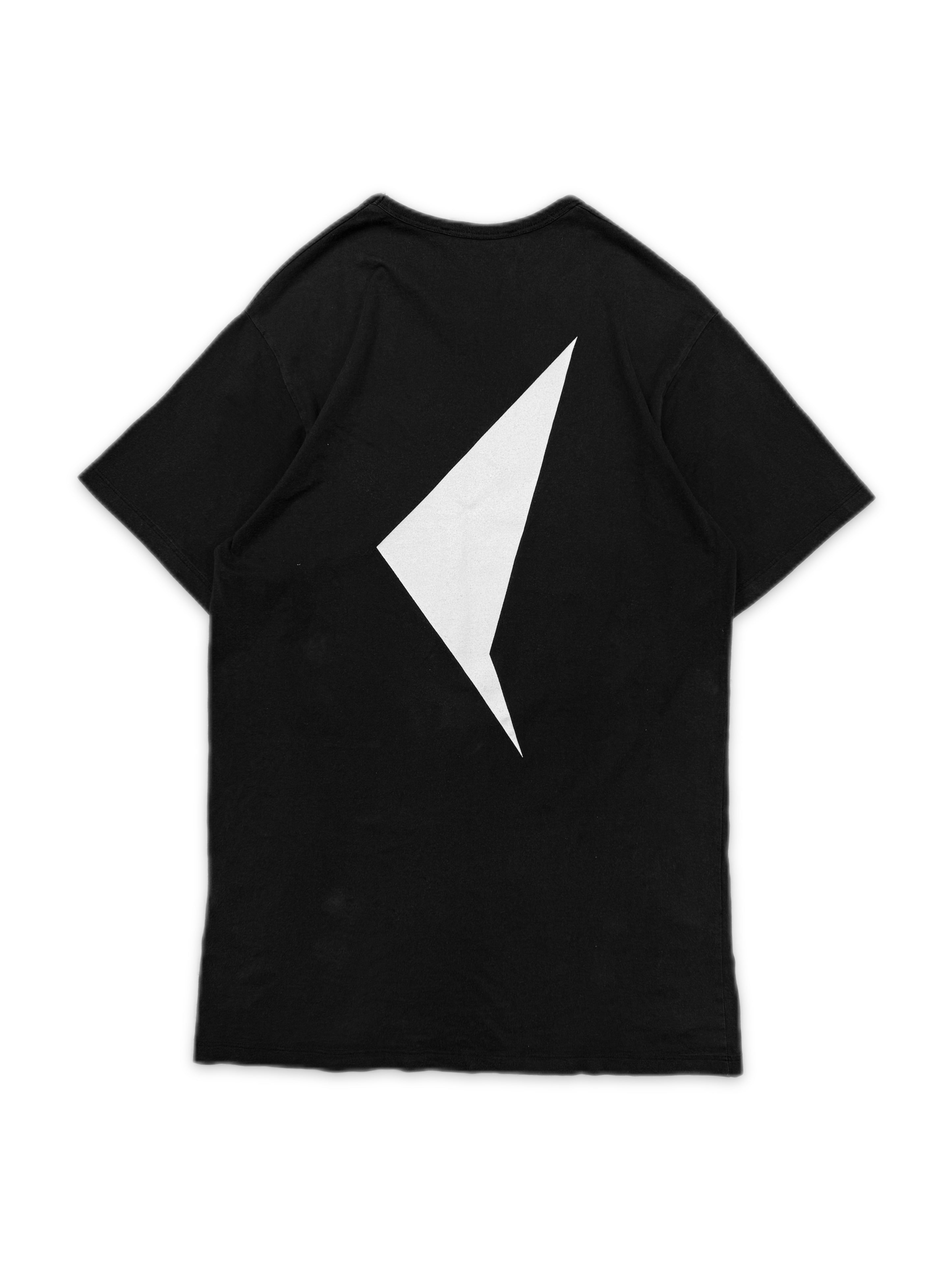 SS05 Raf Simons ‘History of My World’ Lightning Bolt Black T-Shirt