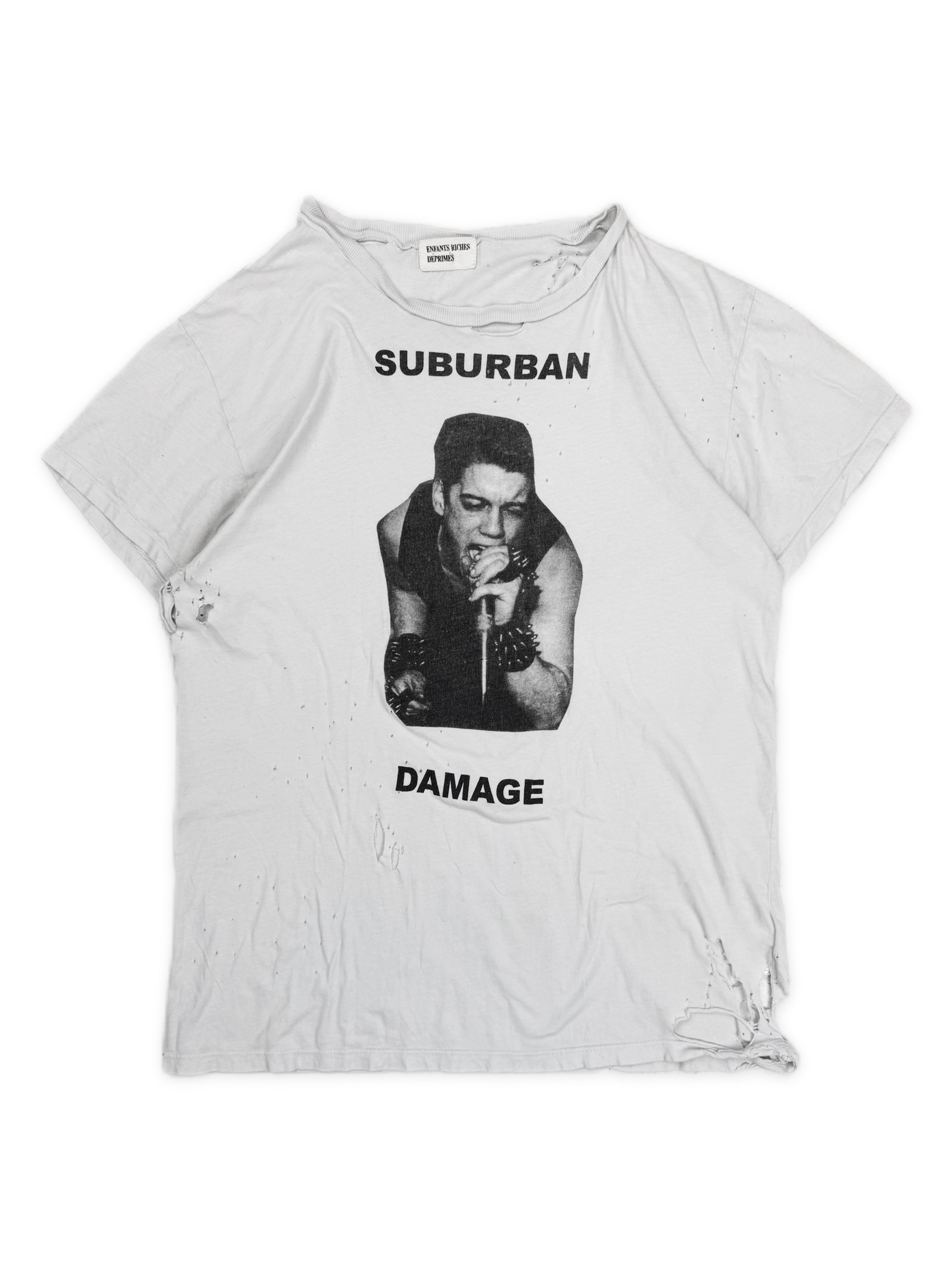 AW16 Enfants Riches Deprimes ‘Suburban Damage’ Distressed T-Shirt