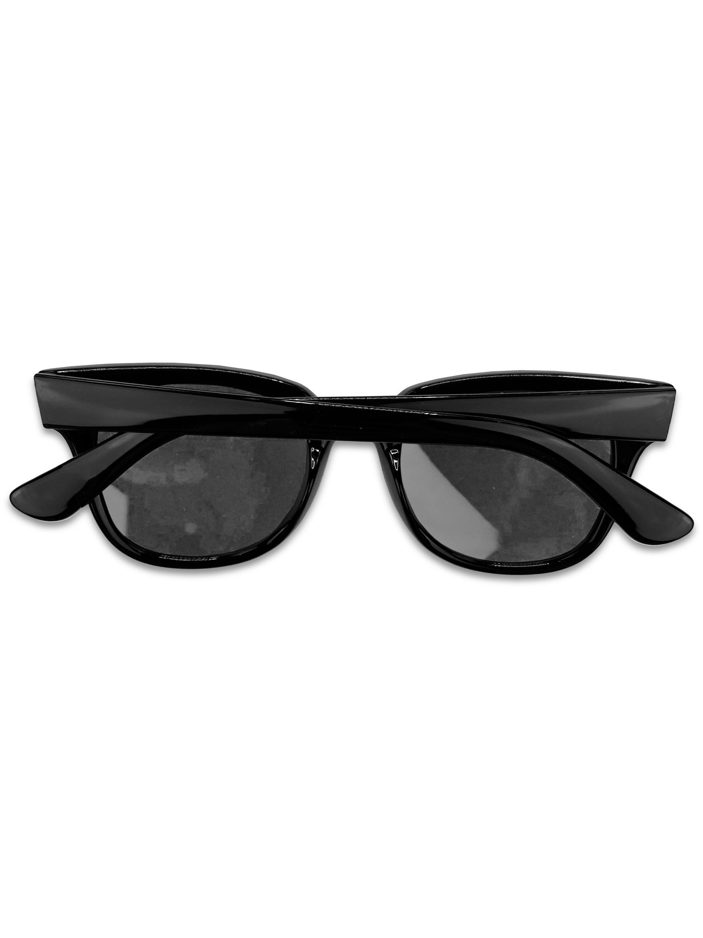 Number (N)ine Black Boxy Glossy Tint Wayfarer Sunglasses