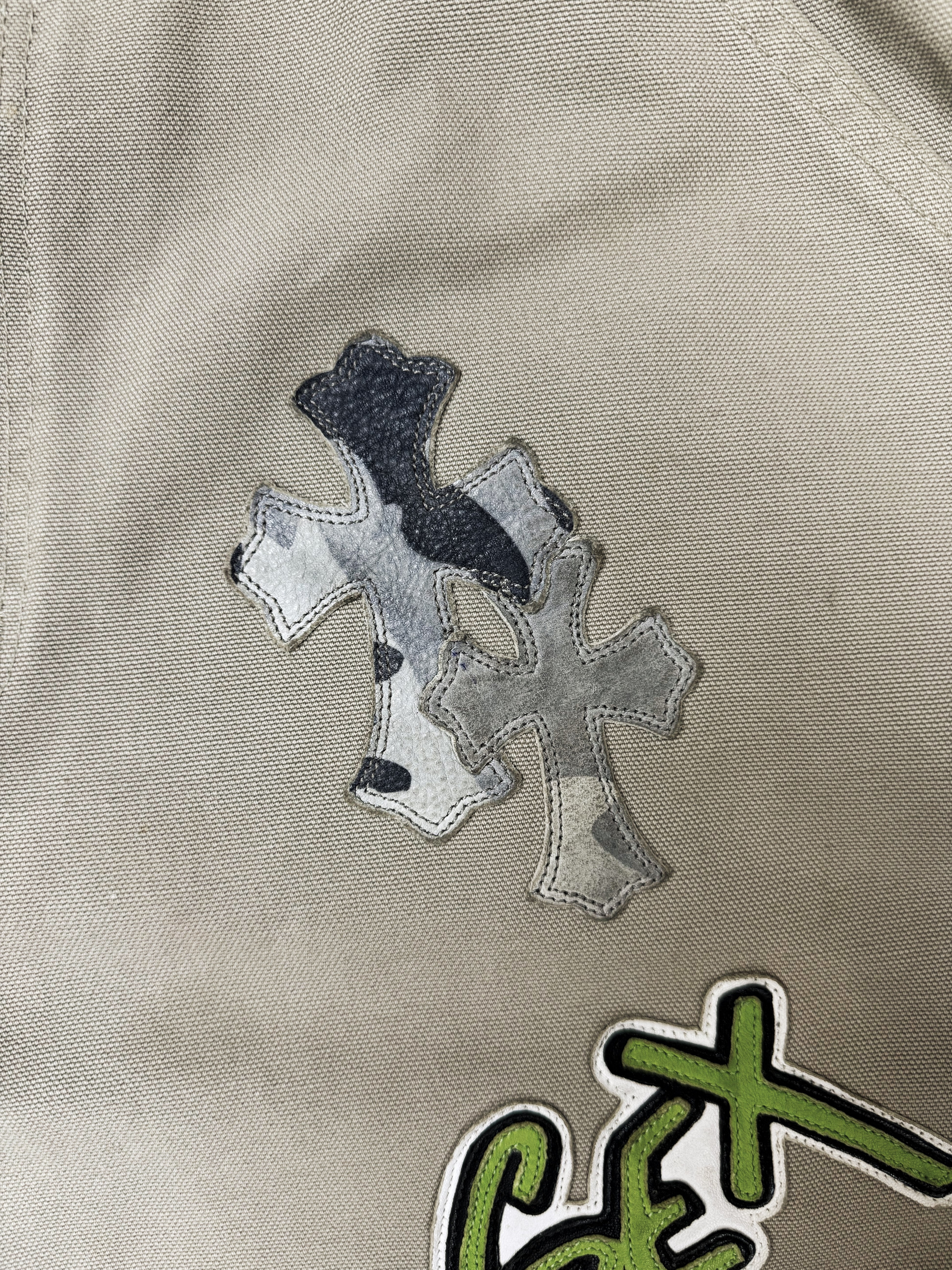 Chrome Hearts x Matty Boy Sex Records Snow Camo Cross Patch Carpenter Jeans