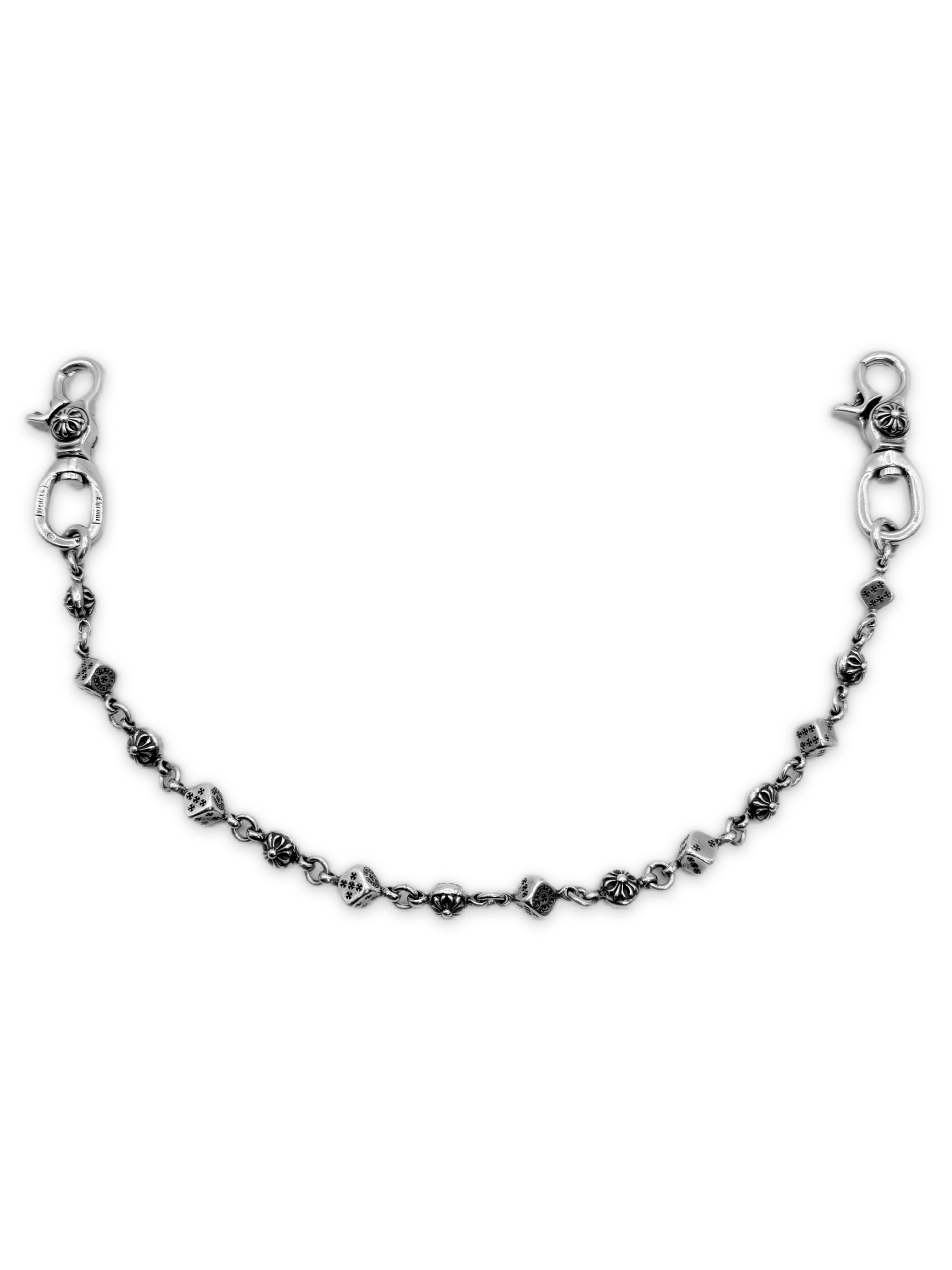 Chrome Hearts ‘Dice Cross Ball’ Double Lobster Clasp Wallet Chain