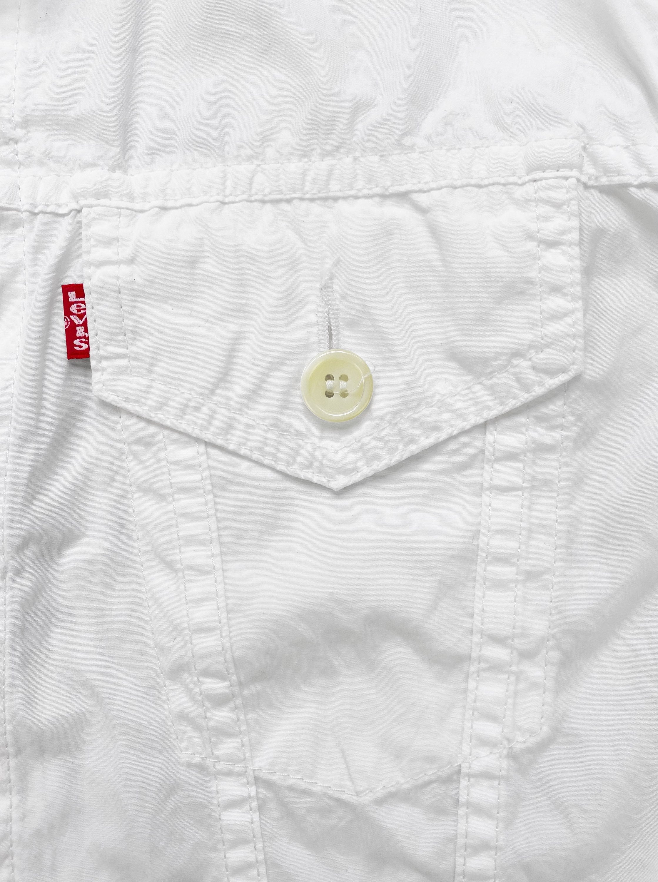 SS02 Junya Watanabe “Morality” Poem White Trucker Jacket