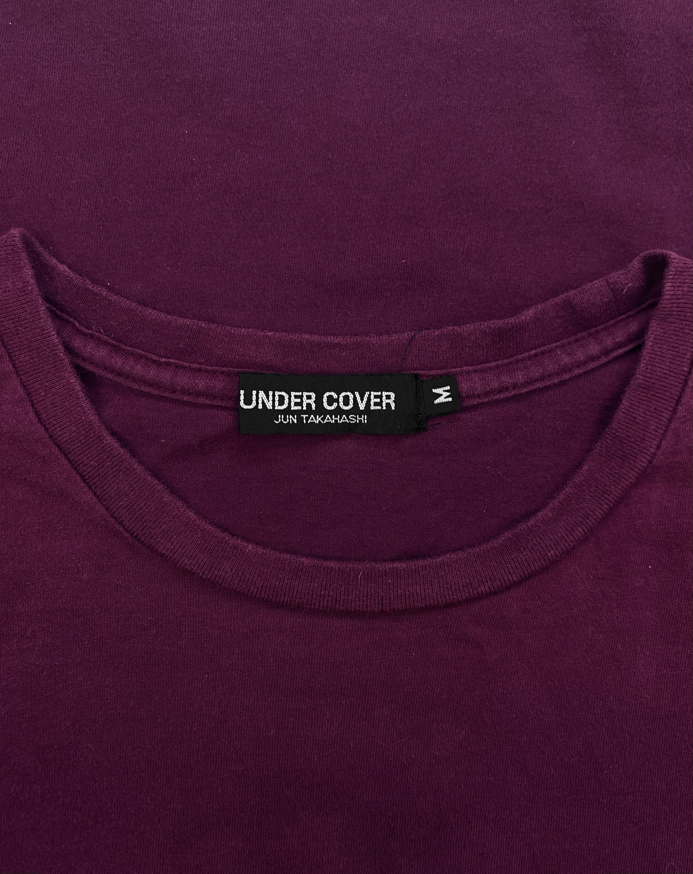 UNDERCOVER 'NIRVANA' MAROON GRAPHIC ARC LOGO T-SHIRT | ArchiveThreads