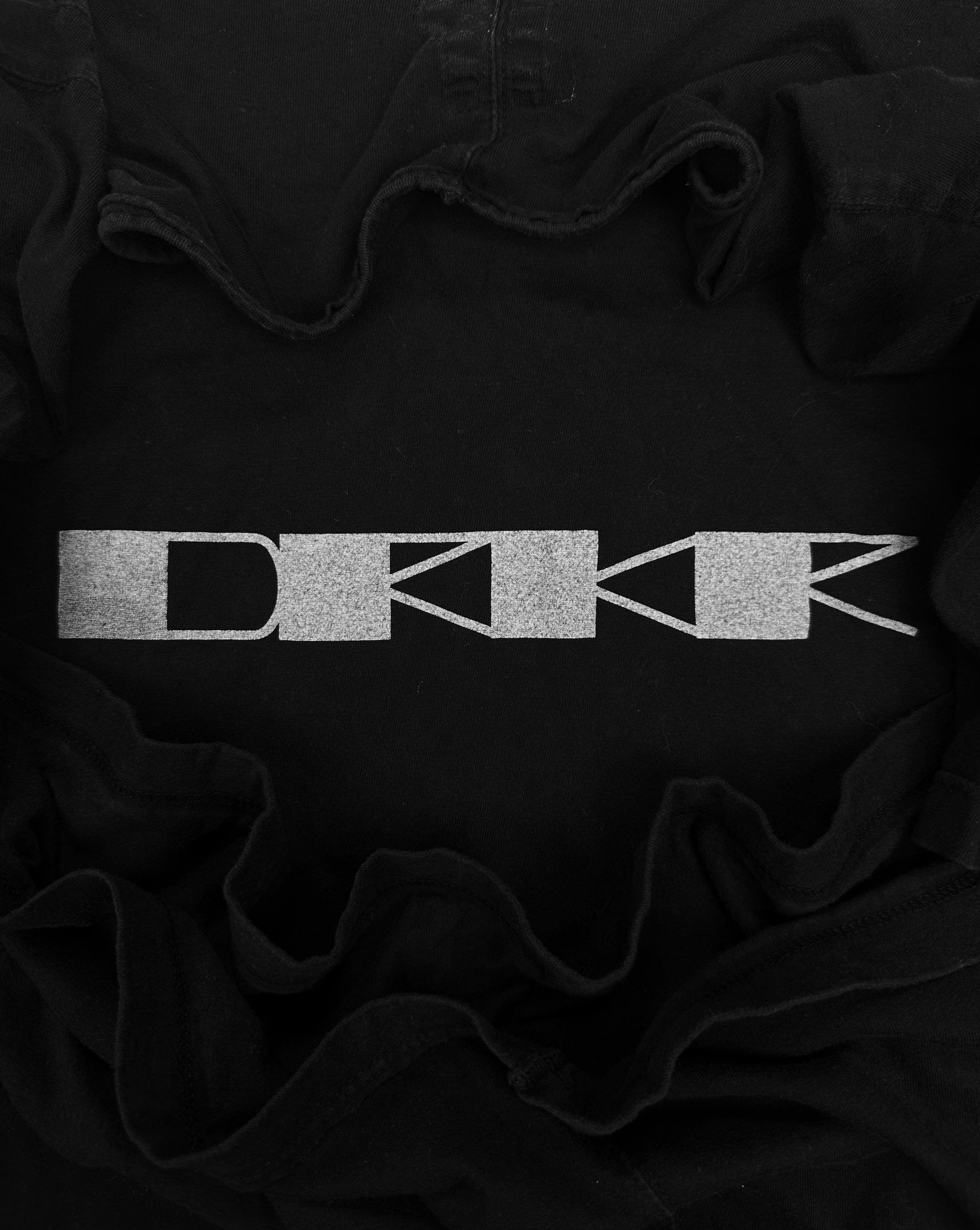 Rick Owens DRKSHDW ‘DRK’ Logo Black Light Weight T-Shirt