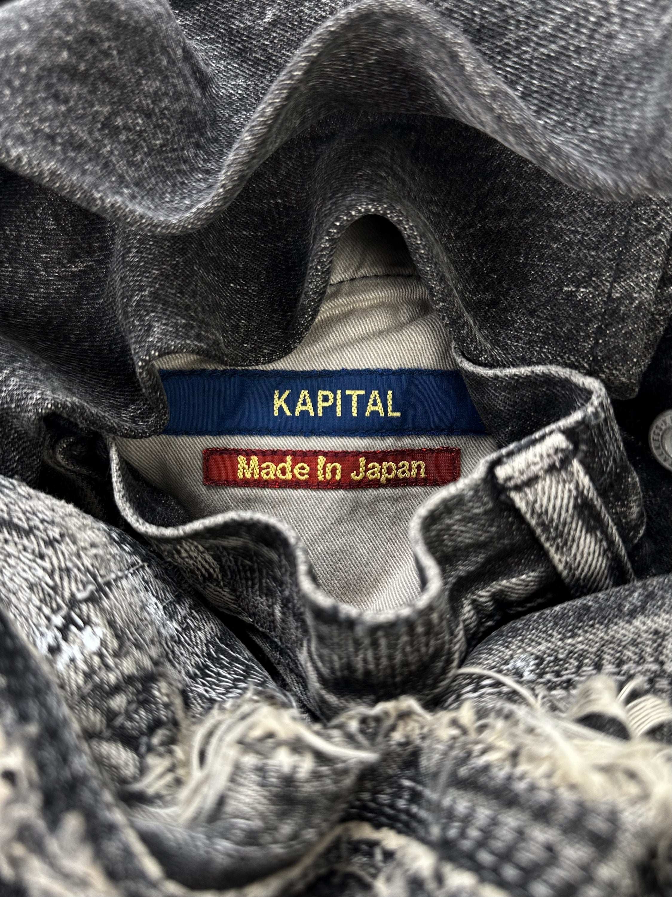 2010s Kapital ‘Sashiko’ Patchwork Ash Wash Selvedge Denim