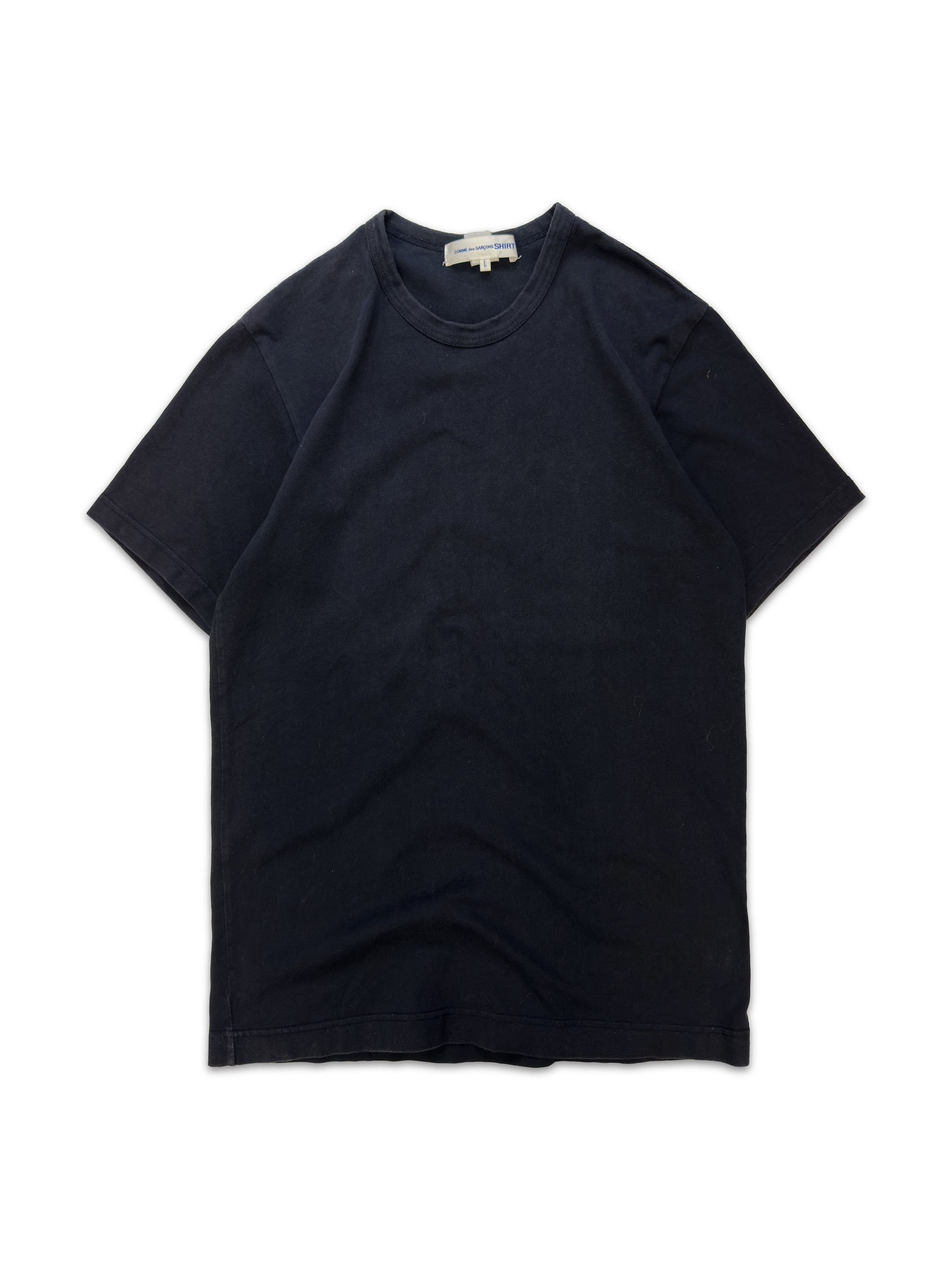 00s Comme des Garçons Shirt Navy Blue Heavy Weight T-Shirt