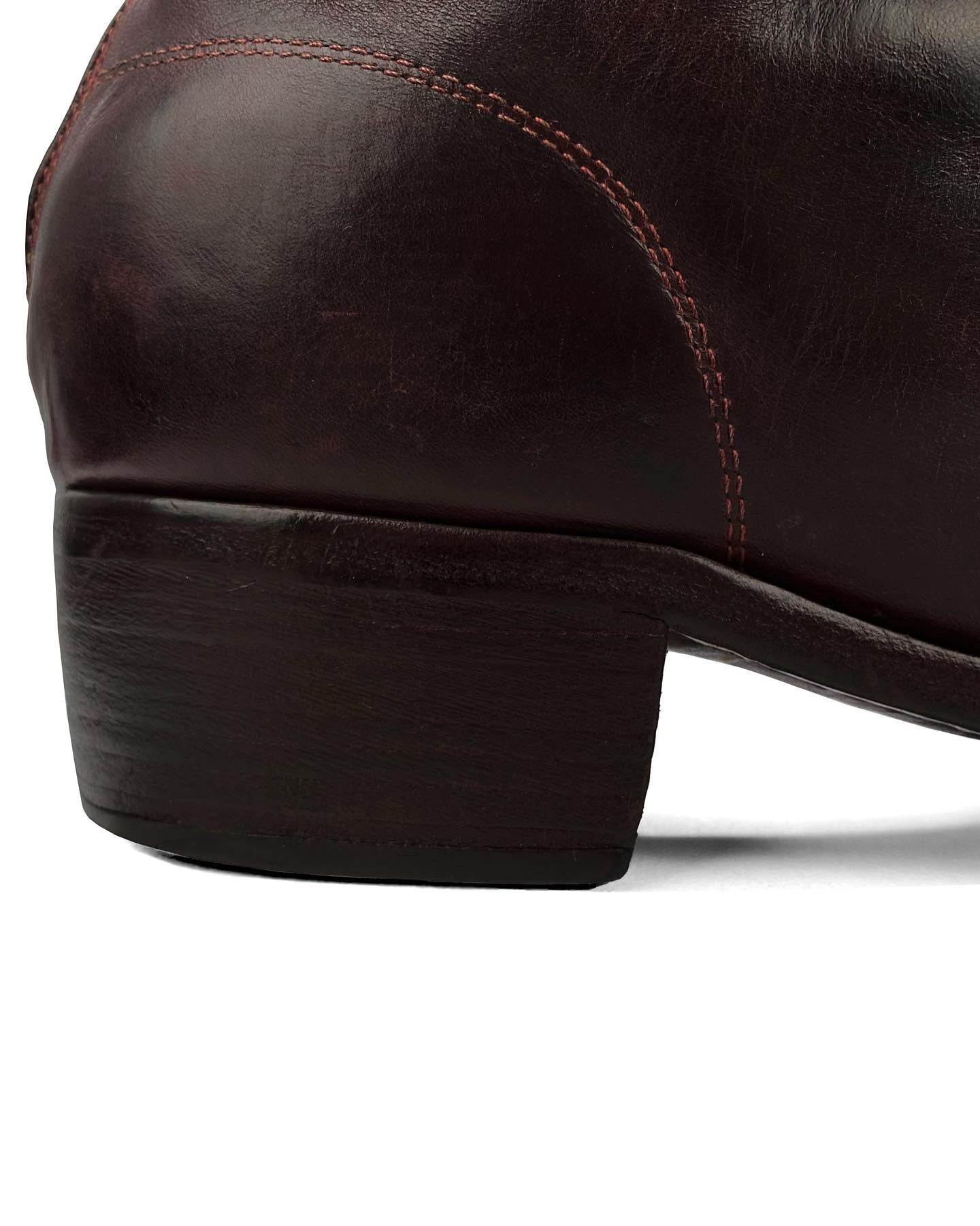 Guidi ‘796Z’ Full Grain Horse Leather Blood Red Back-zip Boots