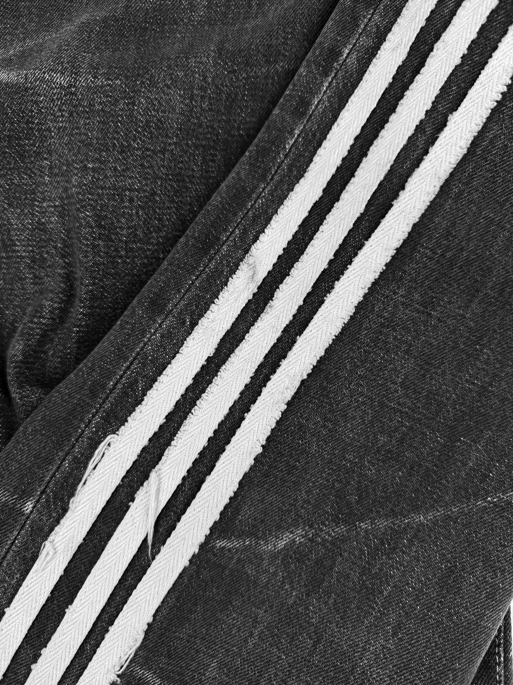 SS04 Yohji Yamamoto Y-3 X Adidas ‘Three Stripe’ Spotted Horse Denim