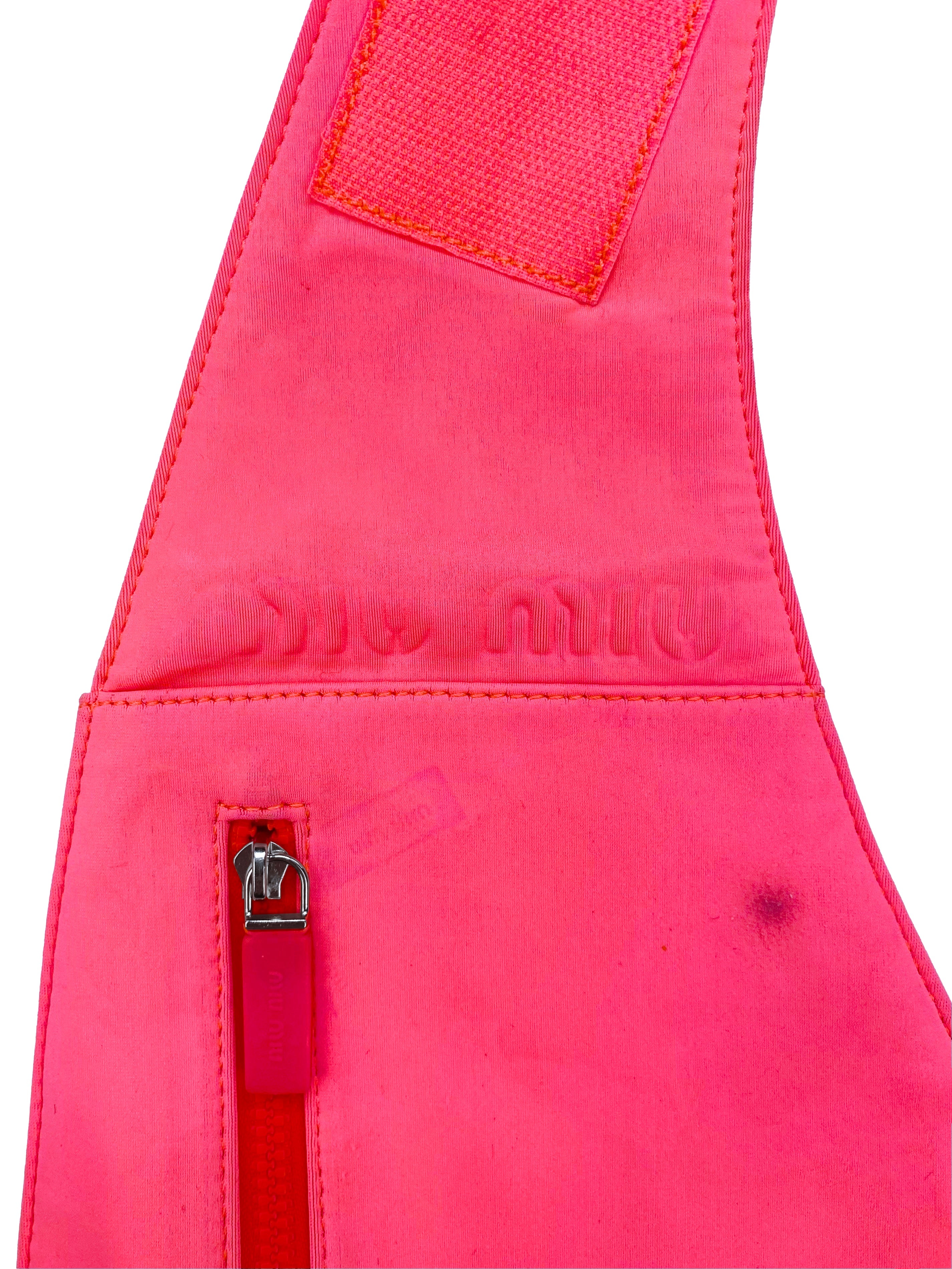 SS99 Miu Miu Hot Pink Chest Rig Holster Bag