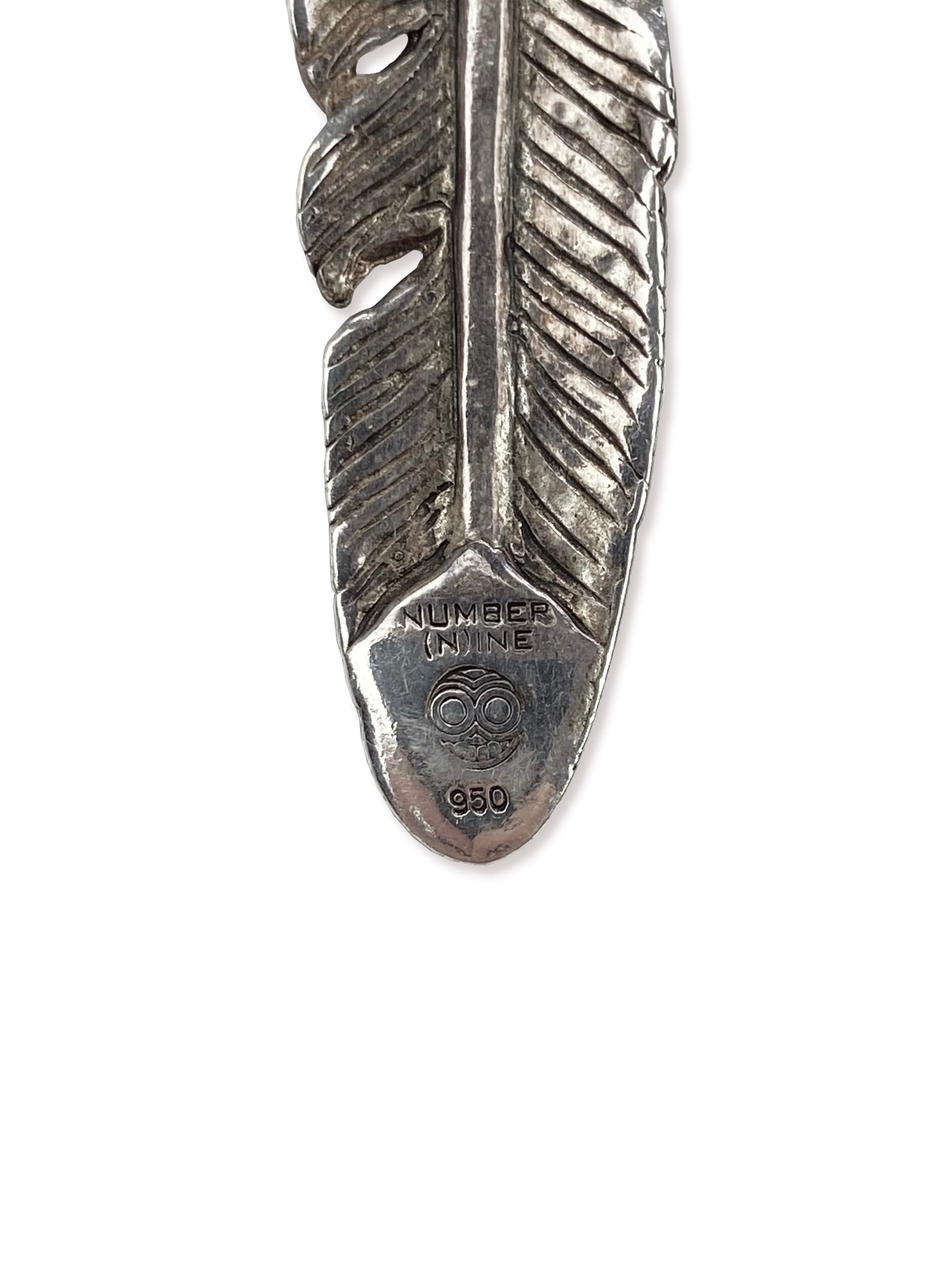 AW05 Number (N)ine x Magical Design .950 Silver Feather Necklace