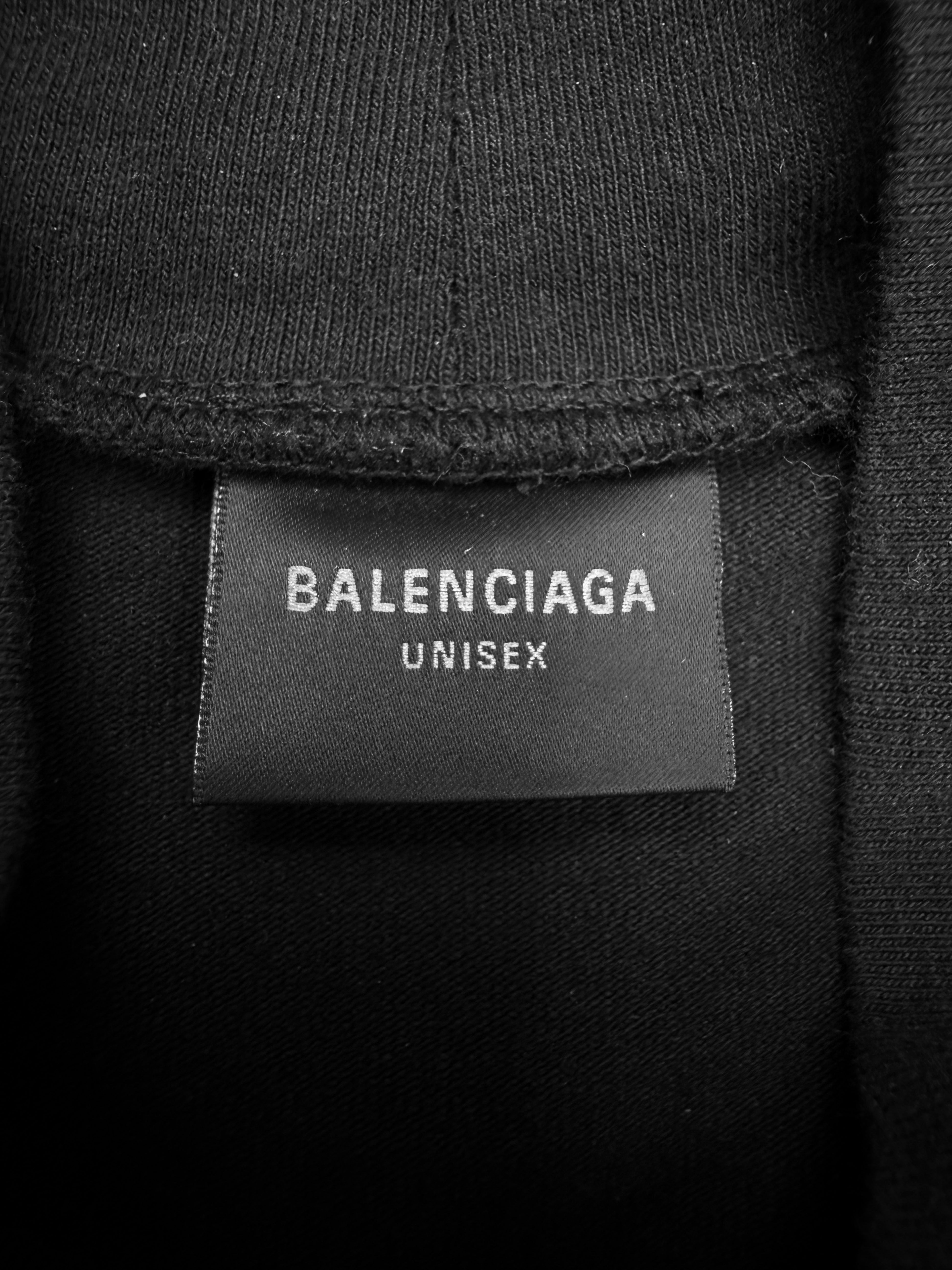 AW23 Balenciaga Shoulder Pad Black Turtleneck Long Sleeve